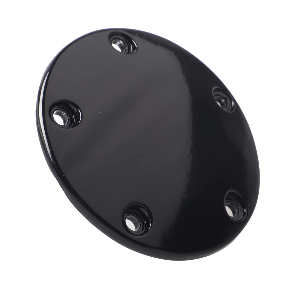 Harley Davidson Twin Cam Softail Dyna Timer Points Cover Black 7805-0080 - Motorcycle Engine Protection & Customization Upgrade for Cruisers