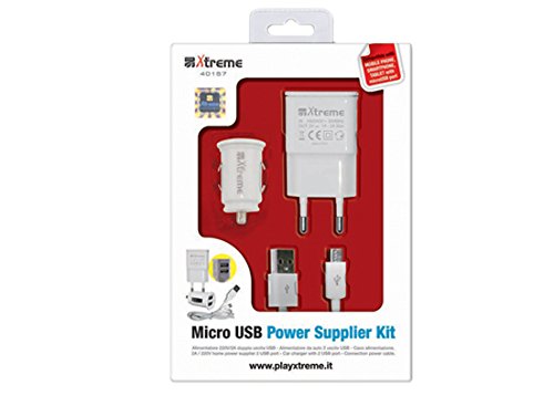 Xtreme 40157 Universal Tablet & Smartphone Charging Kit - Micro USB Cable, Dual Port USB Wall Charger - Fast Charging for iPhone, Android, iPad - Perfect for Home, Office & Travel