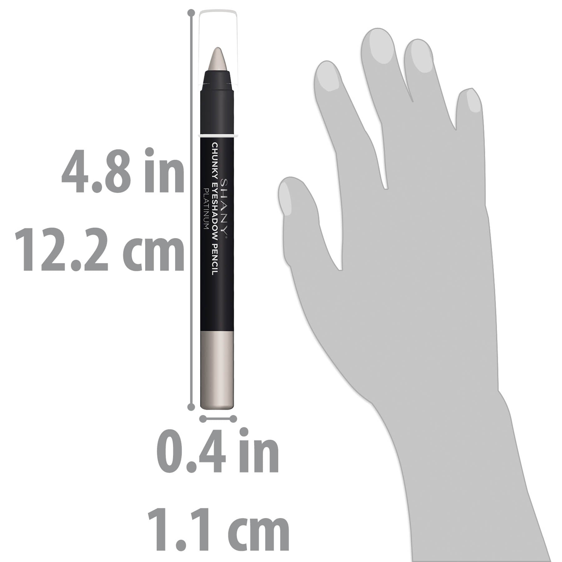 SHANY Chunky Eyeshadow Eye Pencil - Long Lasting Waterproof Eyeliner for Smokey & Bold Eye Makeup | Perfect for Party, Night Out & Special Occasions