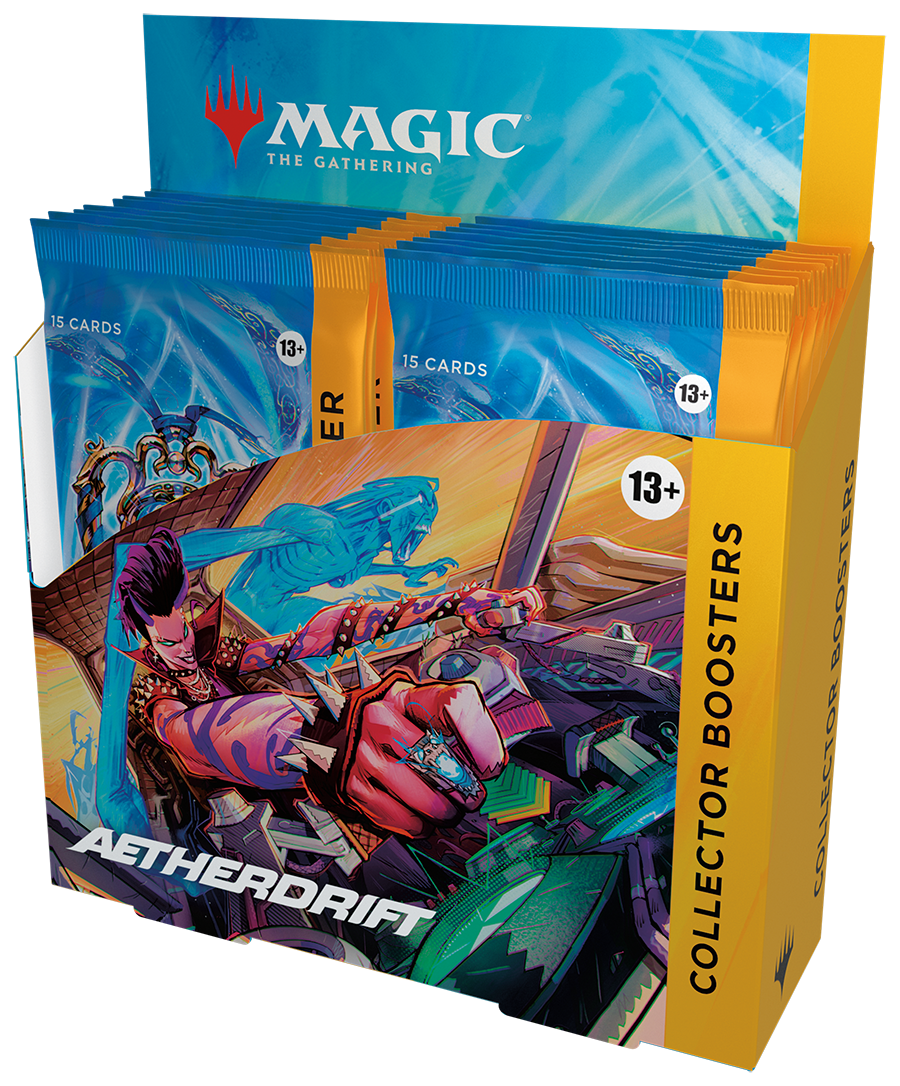Magic: The Gathering Aetherdrift Collector Booster Box - 12 Packs of Rare MTG Cards for Collectors & Players | Perfect for Tournaments, Game Nights & Gift Giving