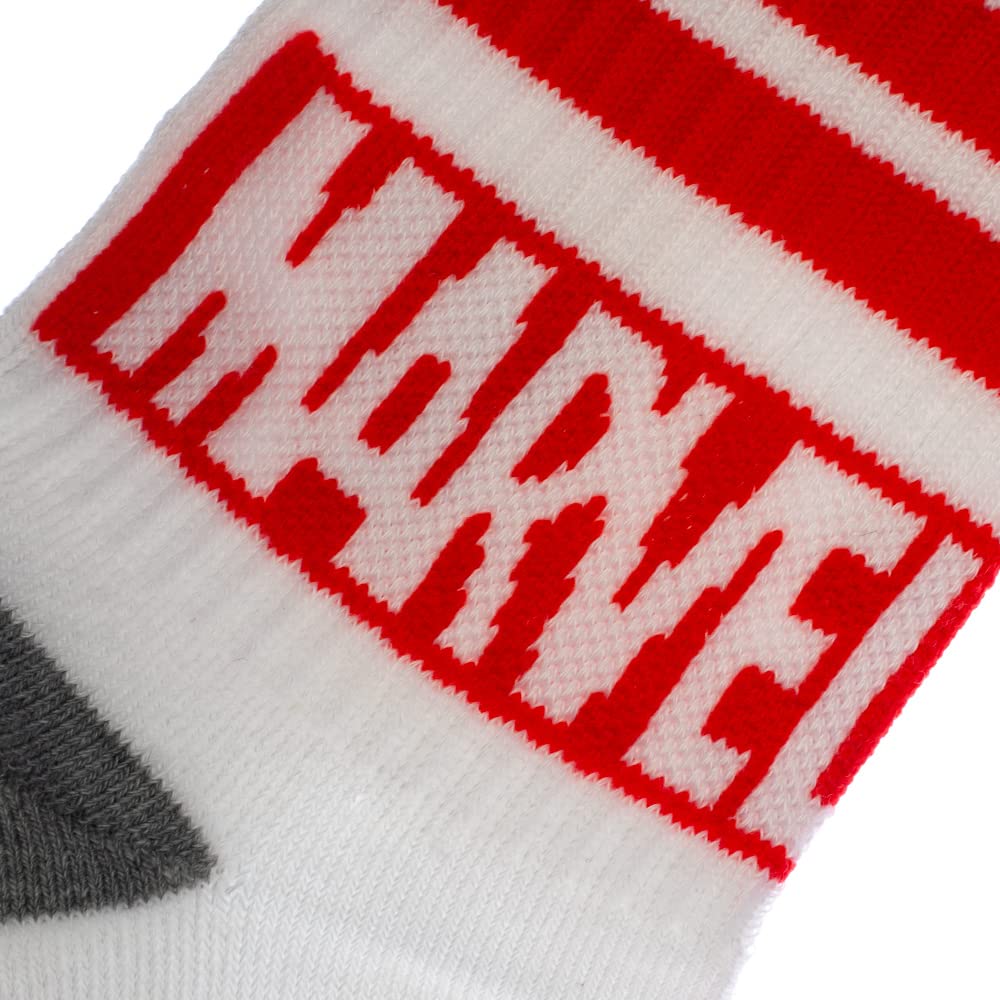 Marvel Quarter Men's 3-Pack Cotton Crew Socks - Superhero Graphic Ankle Socks for Casual Wear, Gym & Everyday Comfort