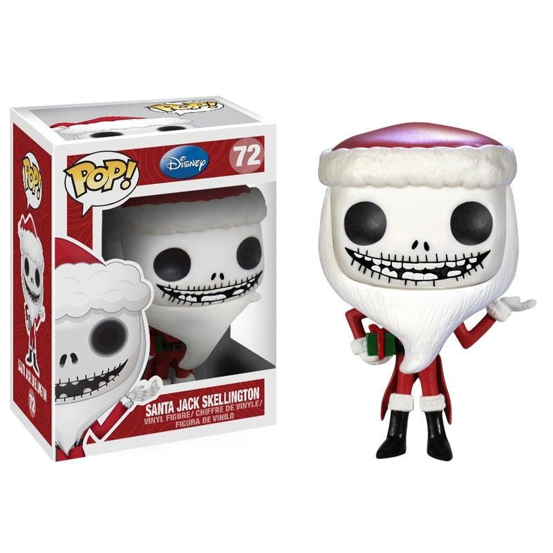 Disney Pop! Vinyl Figure - Santa Jack Skellington Nightmare Before Christmas Collectible Toy - Perfect for Holiday Decor & Christmas Gift Giving