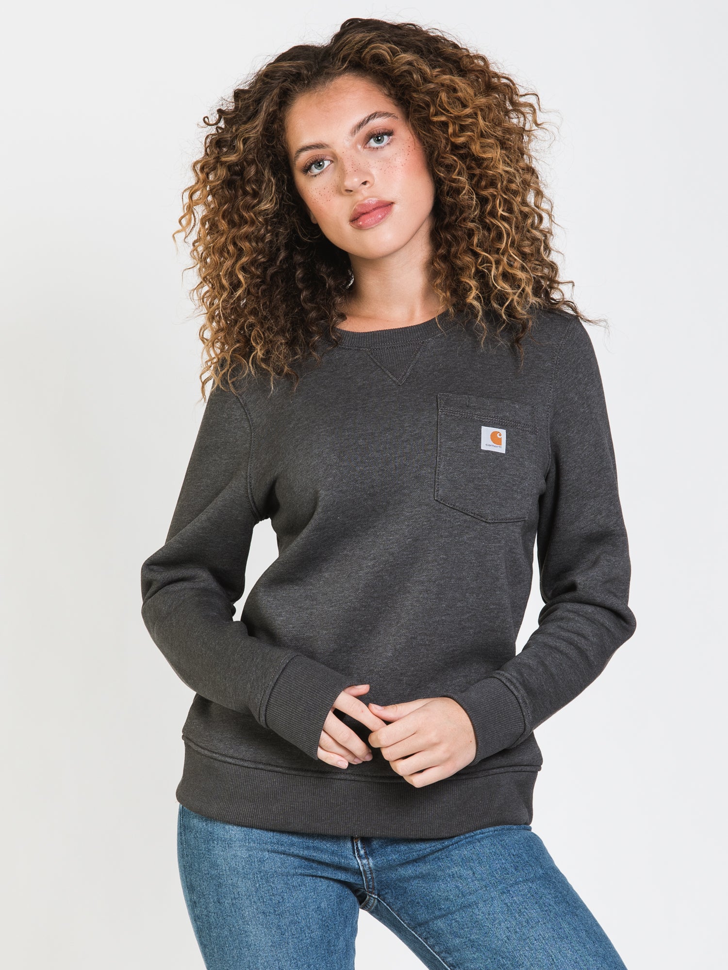 Carhartt Clarksburg Crewneck Sweater for Men & Women - Soft Cotton Pullover for Work & Casual Wear - Clearance Sale - Perfect for Outdoor Activities & Everyday Comfort