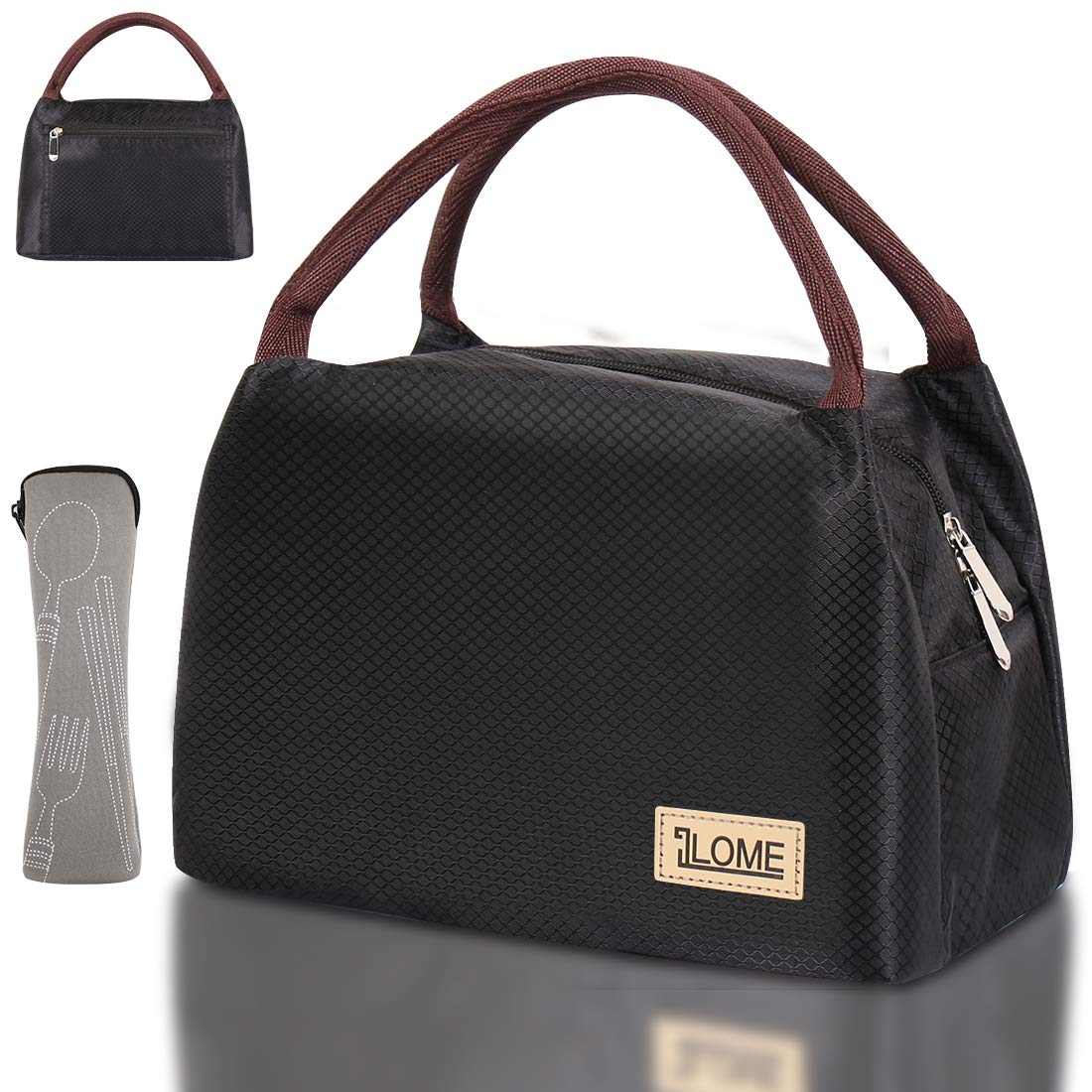 ILOME Insulated Cooler Lunch Bag - Waterproof Canvas Lunch Box for Men & Women - Perfect for Work, Picnic, Travel & Outdoor Activities