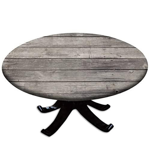 Wood Grain Fitted Tablecloth-03