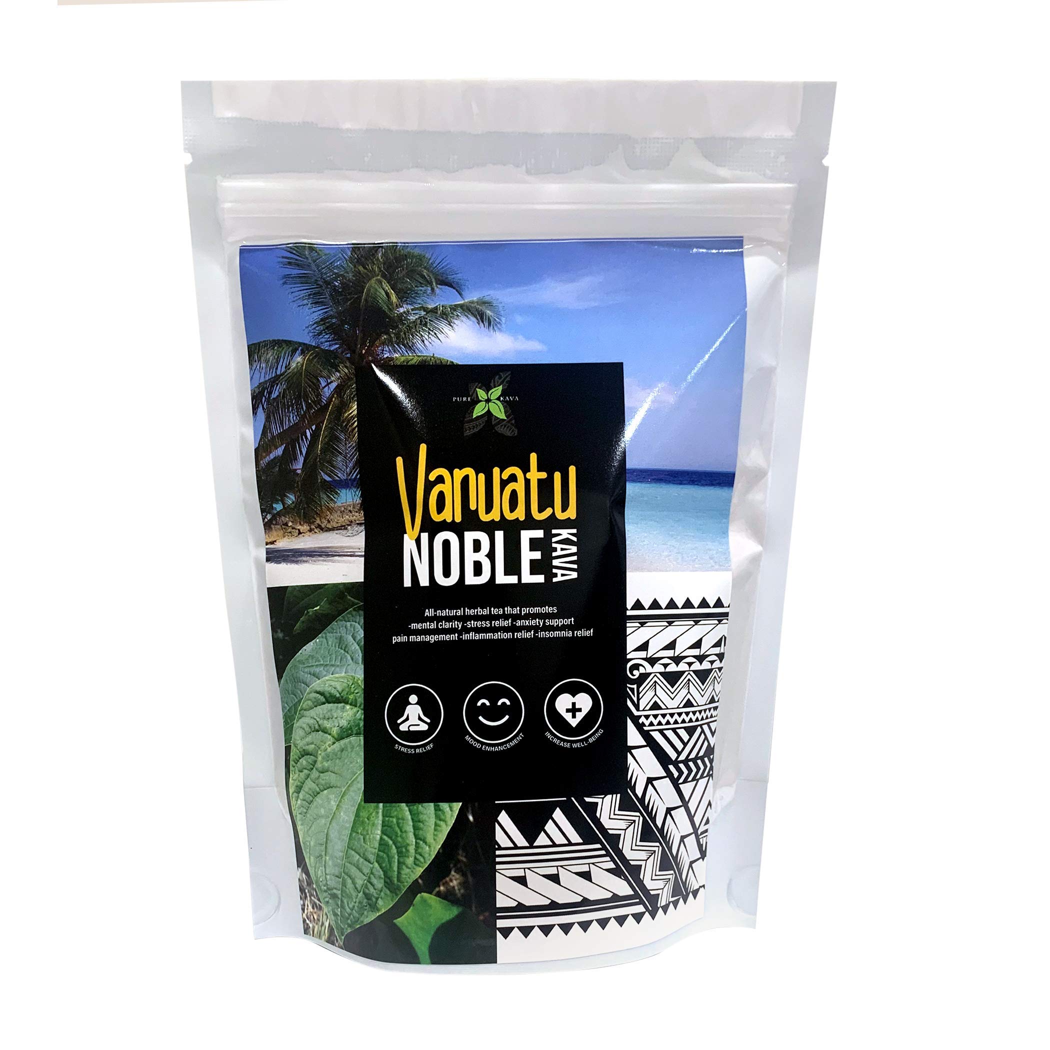 Pure Kava Vanuatu Kava Root Powder 6oz (170g) - Premium Organic Kava for Relaxation & Stress Relief - Perfect for Tea, Smoothies & Traditional Beverages
