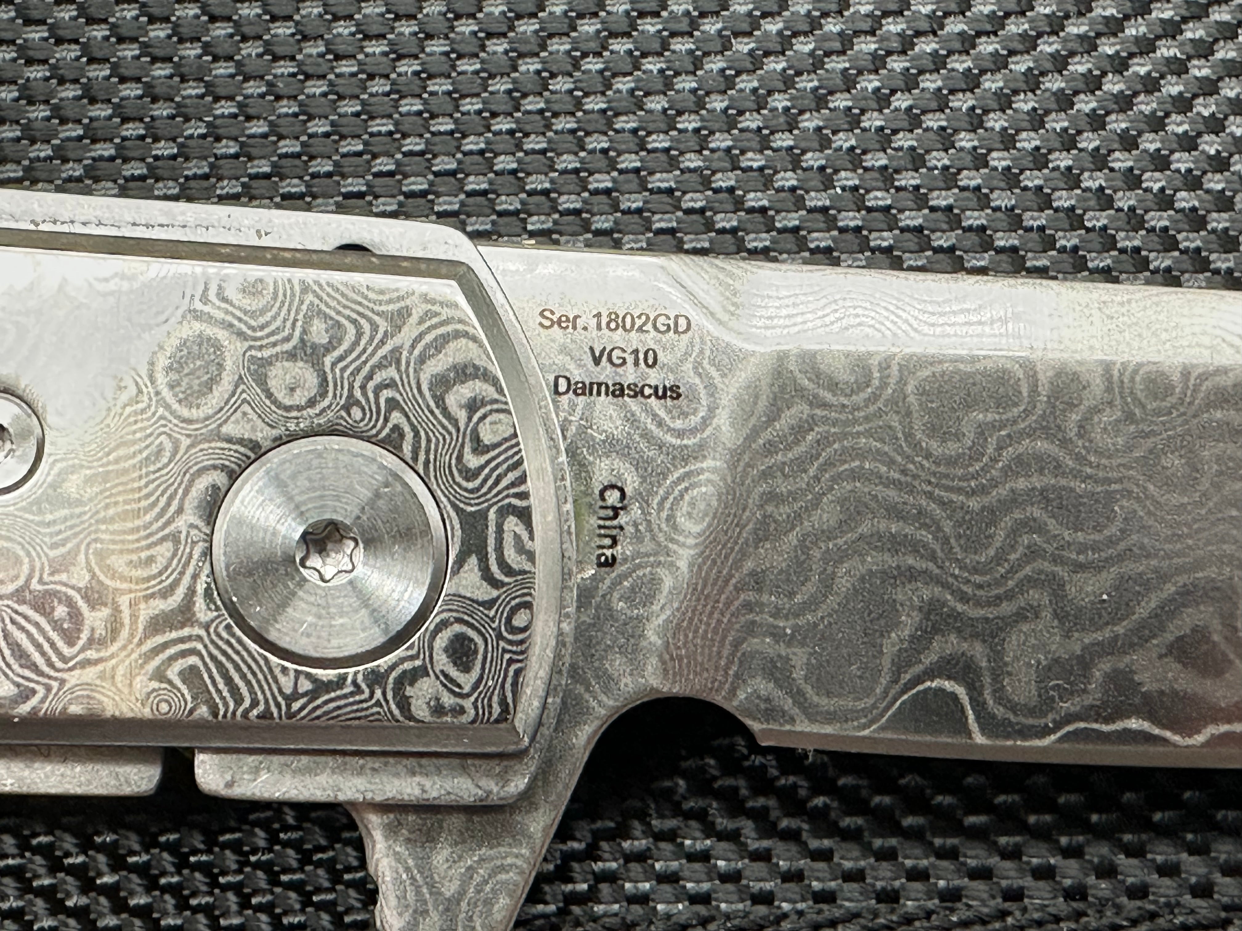 Artisan Cutlery Classic Model 1802GD Damascus Steel Knife with G10 Handle - Perfect for Camping, Hunting & Outdoor Adventures