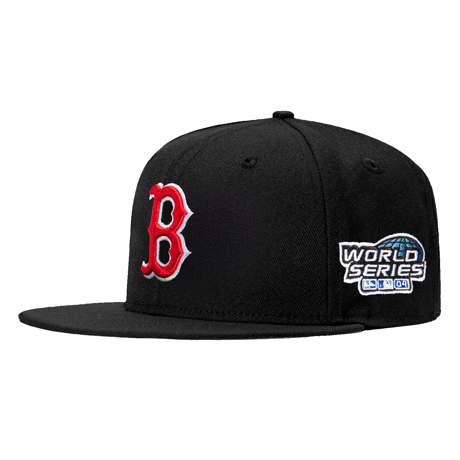New Era 59Fifty Boston Red Sox 2004 World Series Patch Snapback Hat - Navy Blue MLB Baseball Cap for Men & Women - Perfect for Games, Collecting & Streetwear Fashion