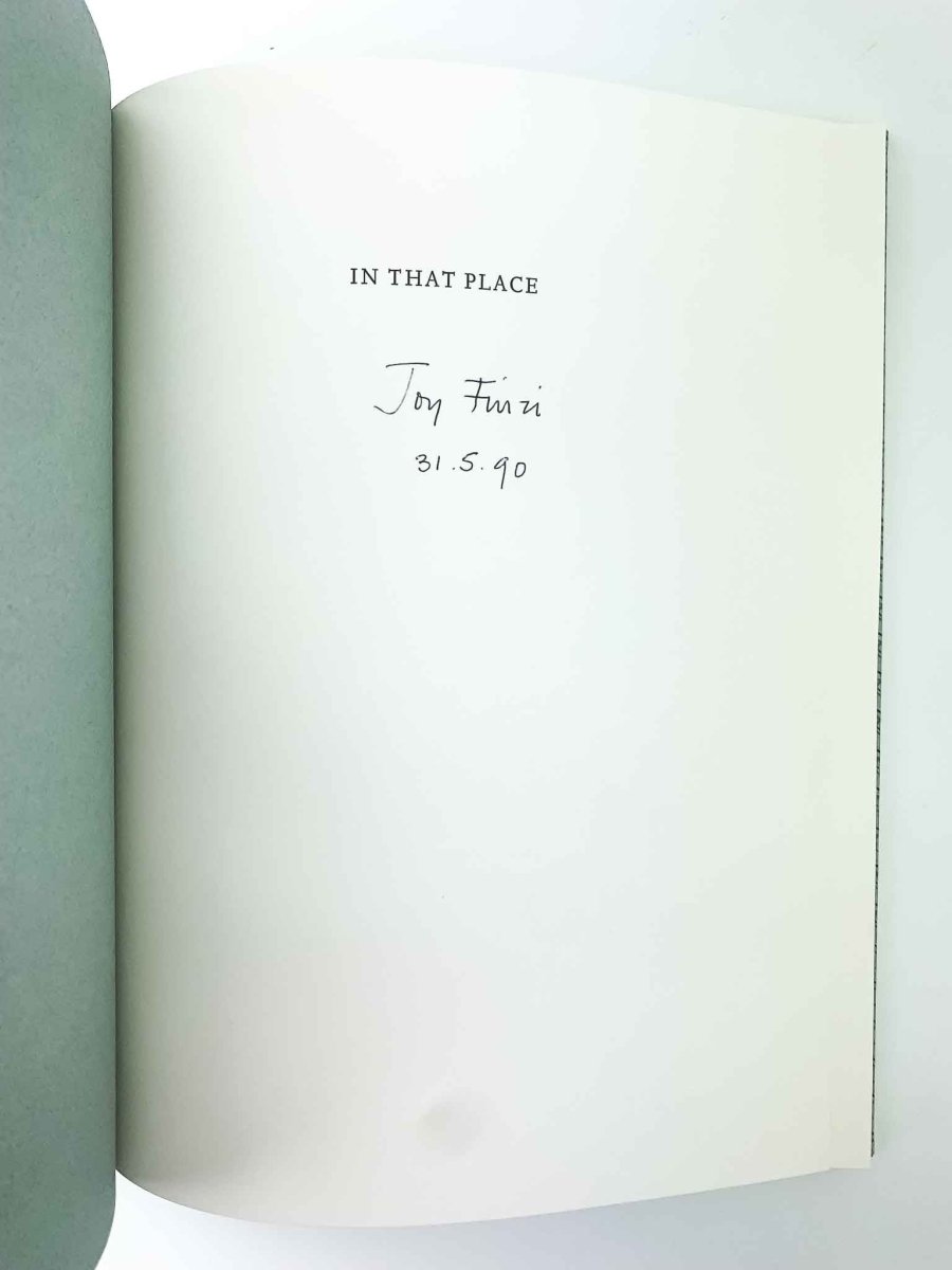Eurich Richard - In That Place: The Portrait Drawings of Joy Finzi | Signed Art Book | Perfect for Art Collectors & Portrait Drawing Enthusiasts