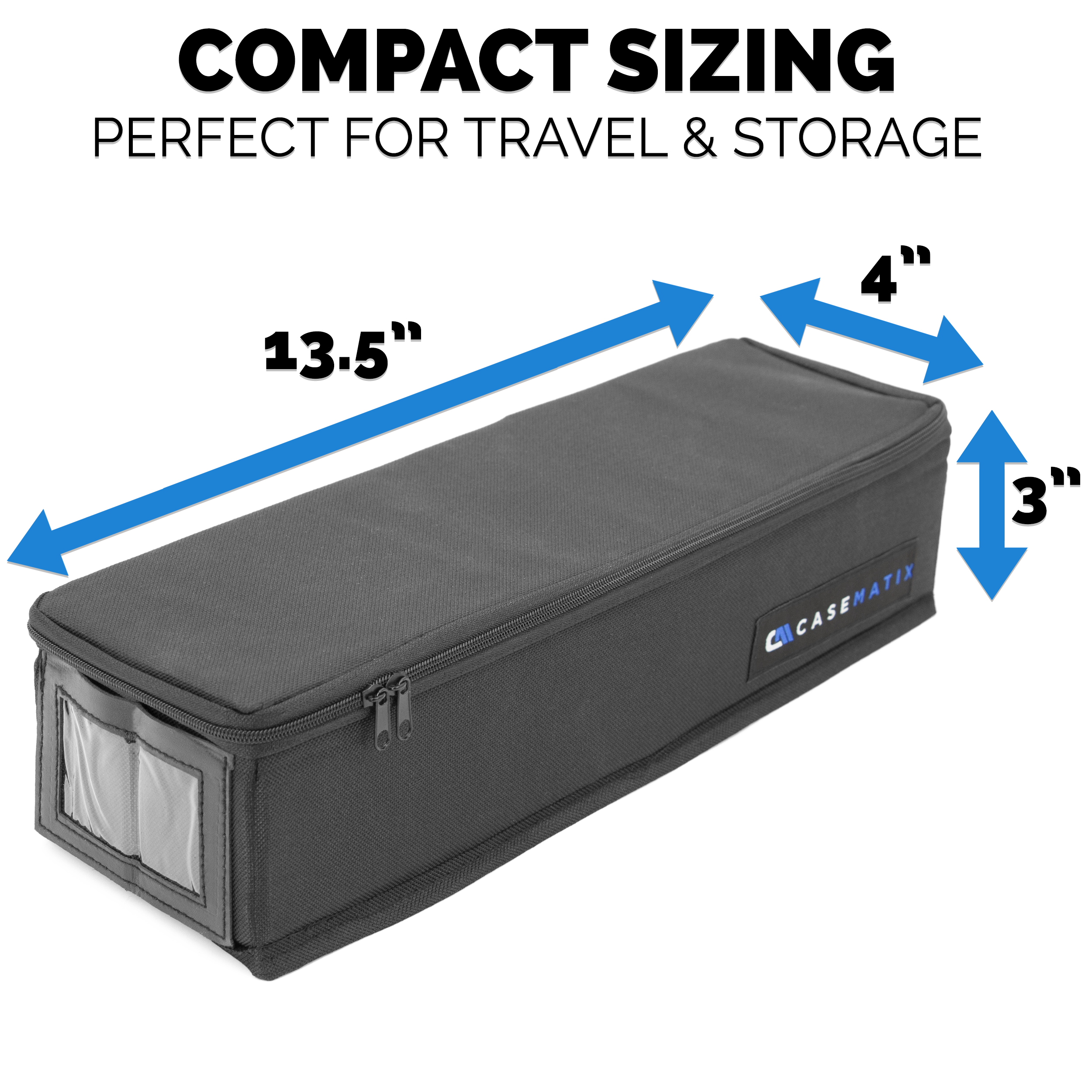 CASEMATIX Top Loader Card Storage Case - Holds 200 Trading Cards (3