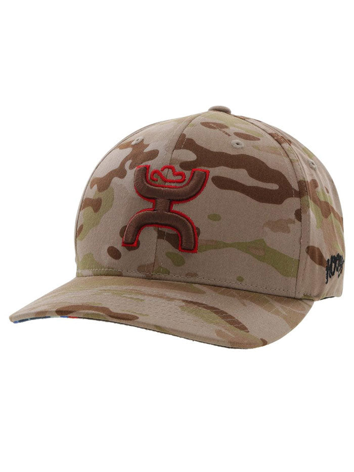 Hooey CK021 01 CHRIS KYLE Flexfit Hat - Adjustable Brown Camo Baseball Cap for Men - Perfect for Outdoor, Hunting, and Casual Wear