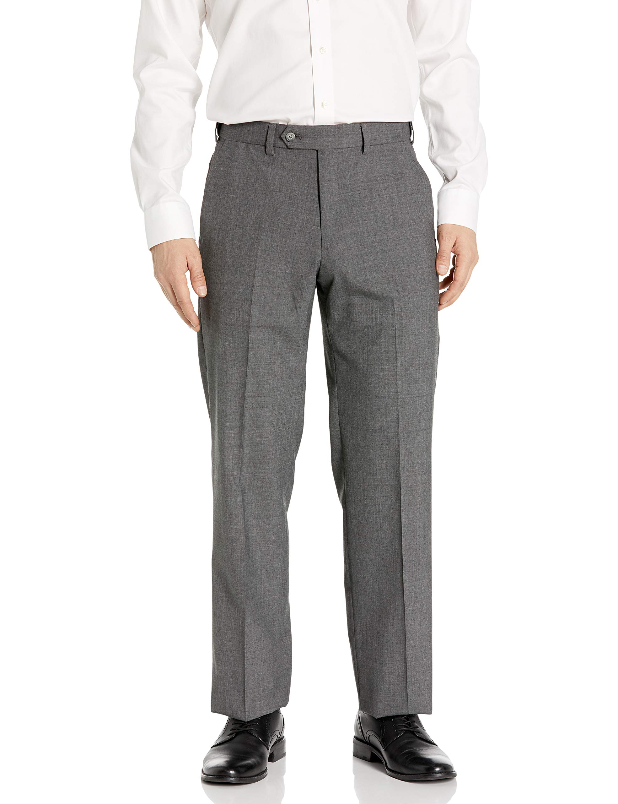 Men's Washable Dress Pants - Plain Front Stretch Comfort Fit for Office & Business Casual | Palm Beach Collection