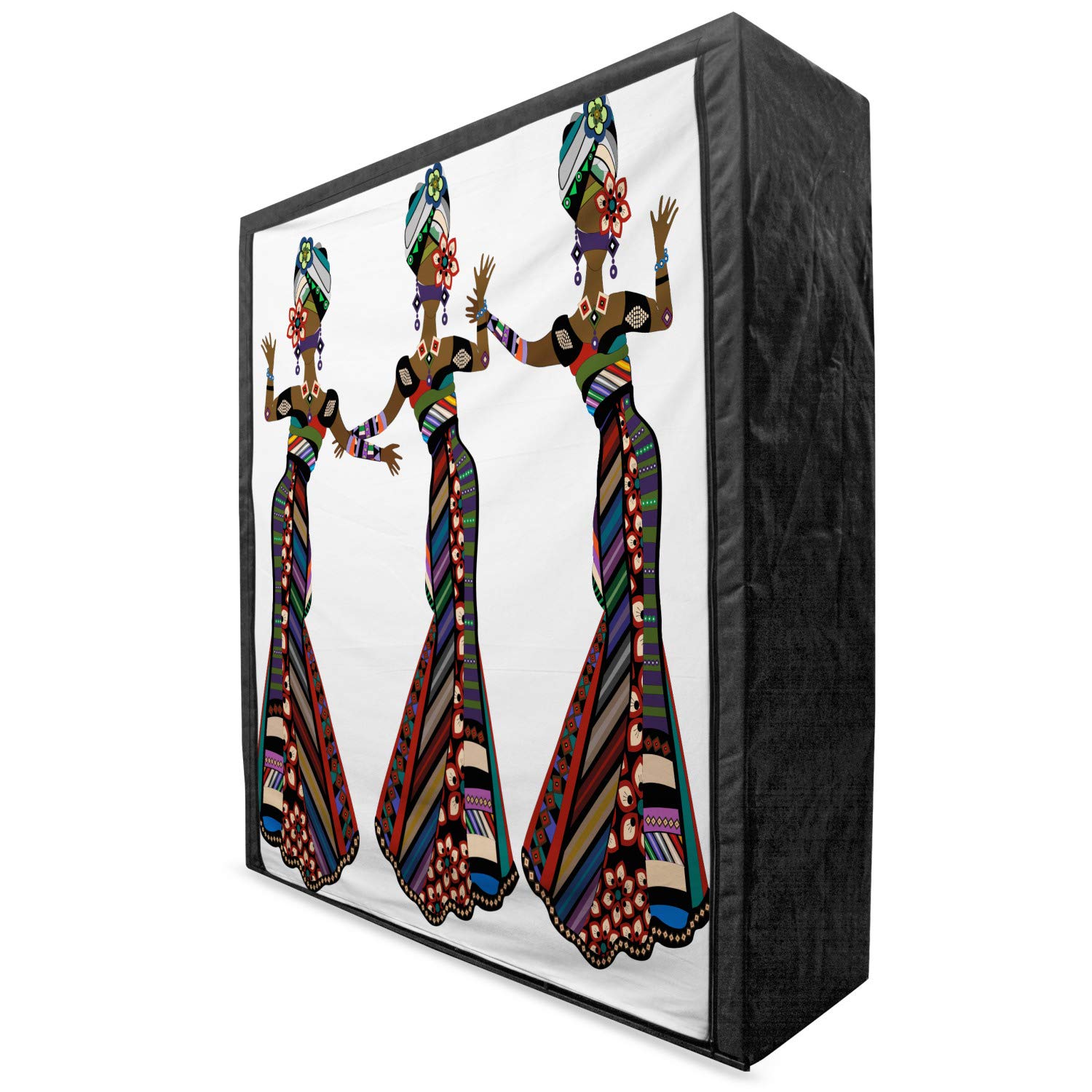 Ambesonne African Print Portable Fabric Wardrobe - 59