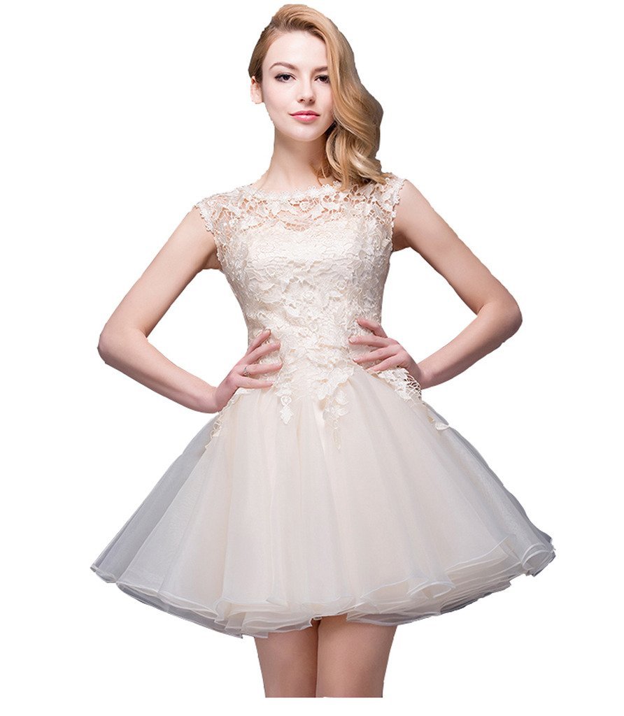 Elegant Girls High Neck Lace Dress for Graduation, Homecoming, Prom, and Special Occasions - Perfect for Formal Events and Party Celebrations