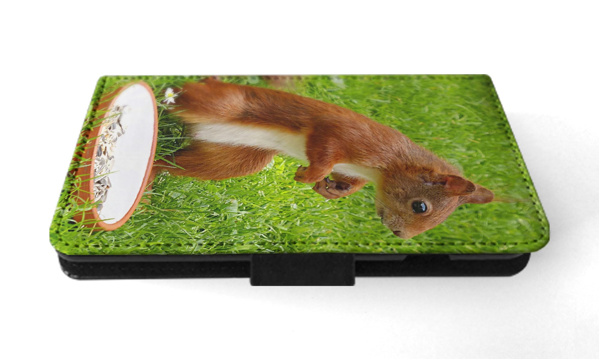 Cute Adorable Squirrel Flip Wallet Phone Case for Samsung Galaxy S23 - Protective Cover with Card Slots | Perfect for Everyday Use, Travel & Outdoor Activities