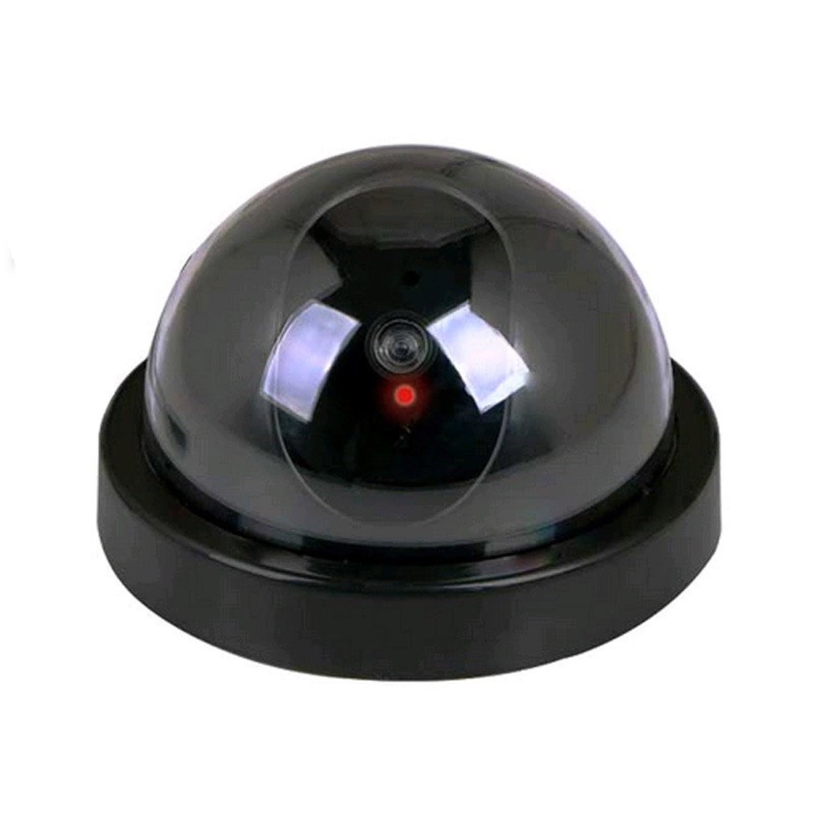 Fake Dome CCTV Security Camera with Flashing LED - Indoor/Outdoor Surveillance Dummy Camera for Home & Business Security | Deter Burglars & Protect Property