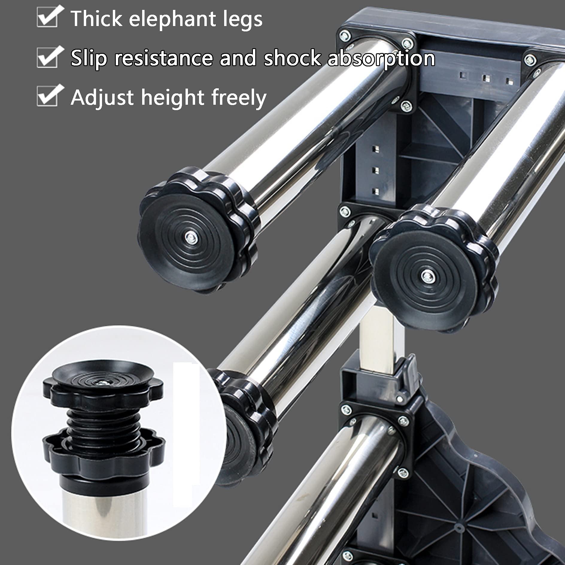 Universal Adjustable Mobile Base Stand for Mini Fridge, Washing Machine & Dryer - Heavy Duty 12-Leg Support, Multi-Functional Appliance Pedestal with Non-Slip Feet | Perfect for Laundry Rooms, Basements & Small Spaces