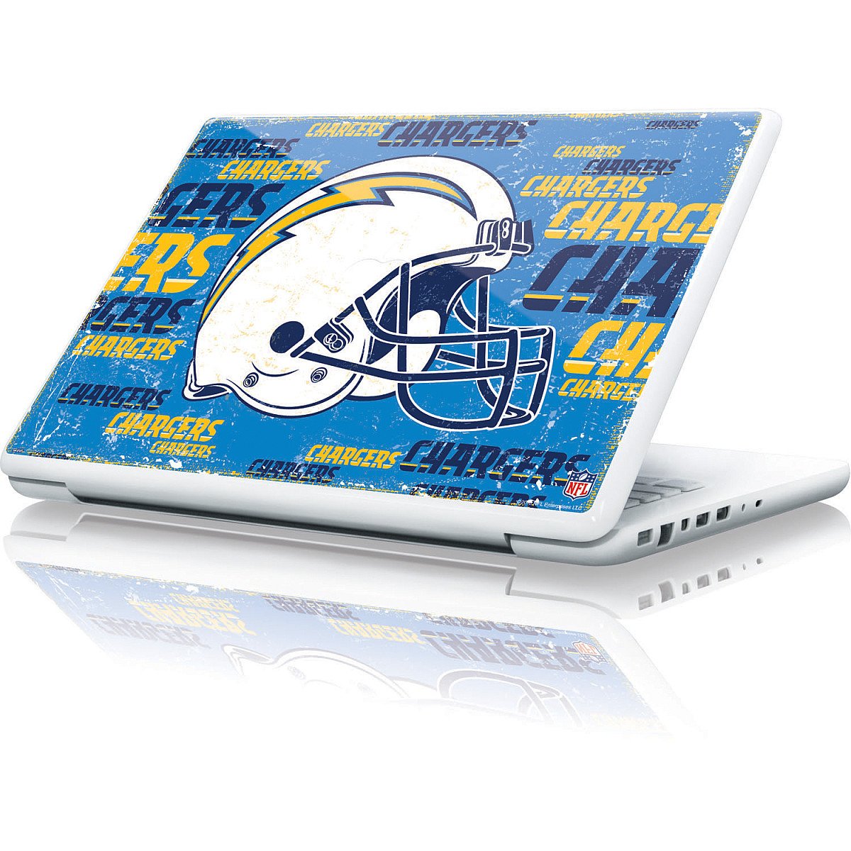 Officially Licensed NFL Los Angeles Chargers Laptop Skin for MacBook 13-inch | Durable Decal Sticker with Blast Design | Perfect for Fans, Students & Office Use