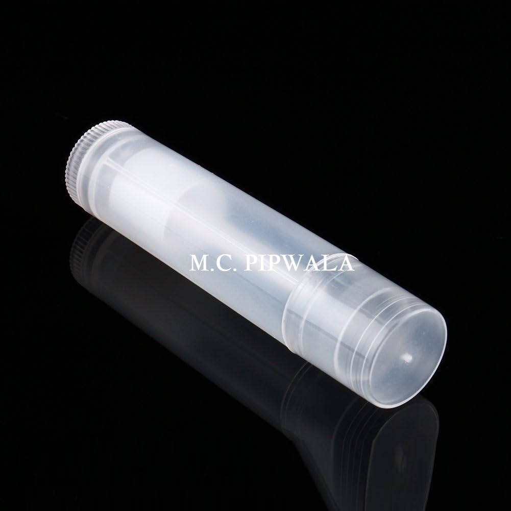 Refillable Clear Plastic Lip Gloss Tubes - Empty Lip Balm & Lipstick Containers Set (10 Pack) for DIY Cosmetics, Travel & Makeup Organizing