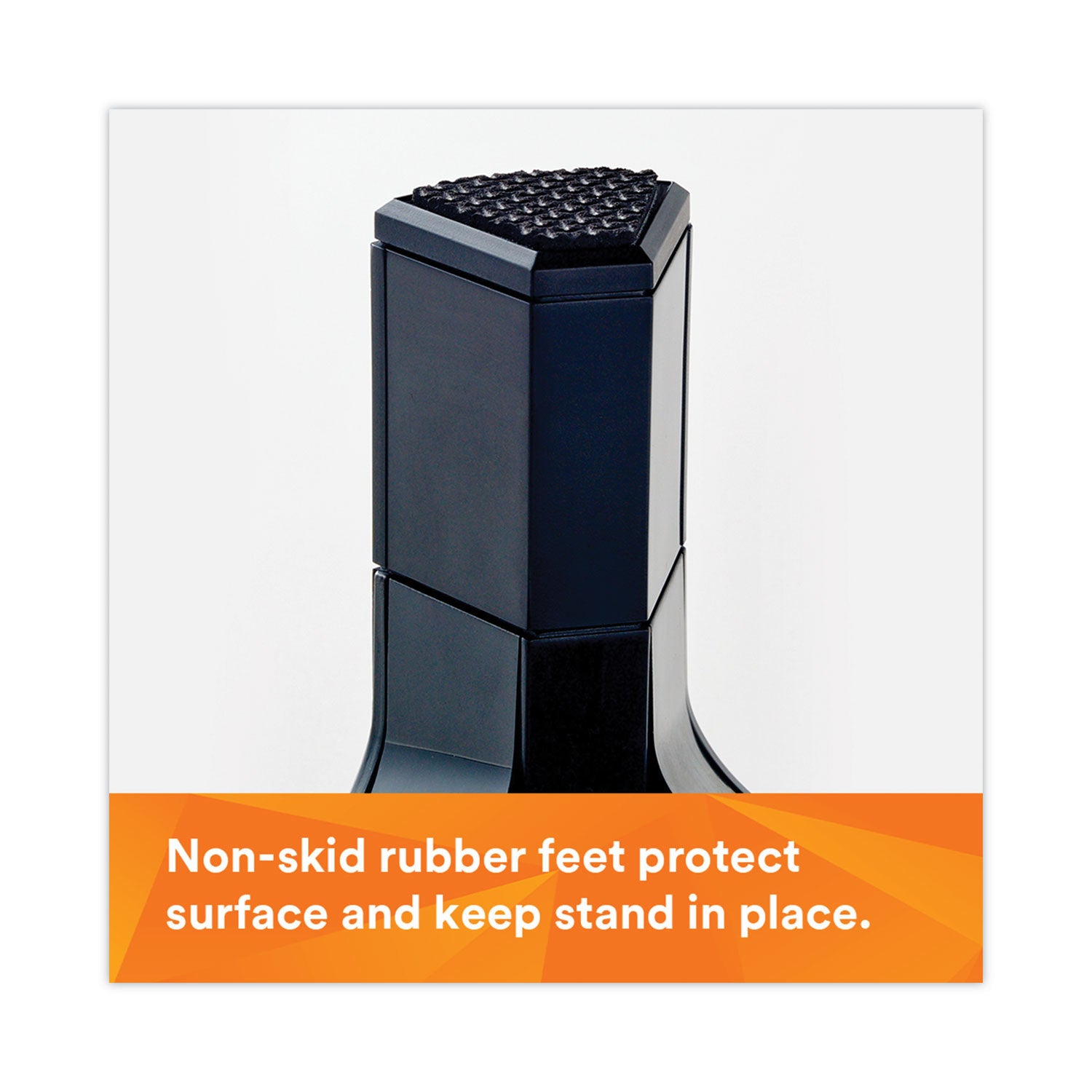 3M™ Adjustable Monitor Stand - Ergonomic Black Desk Riser (16