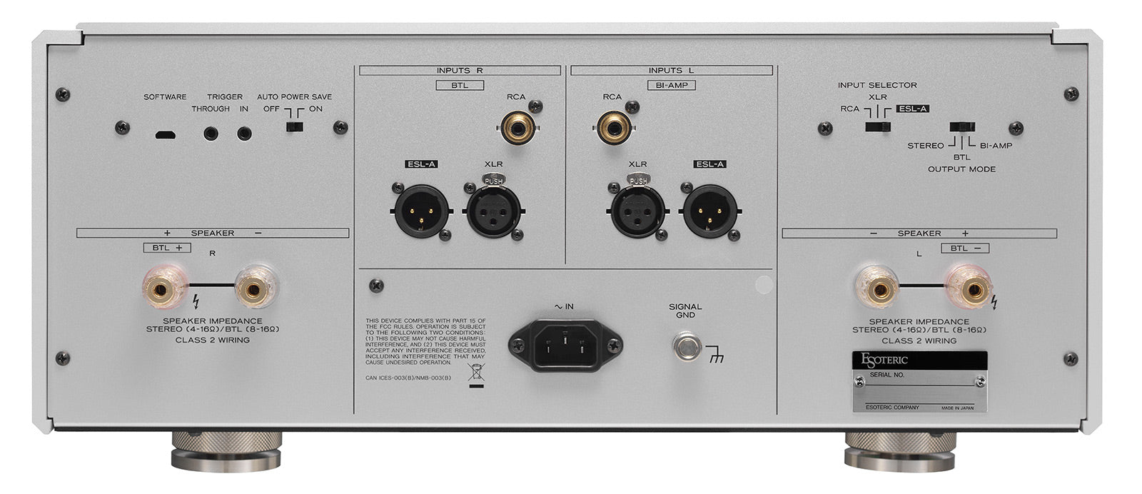 High-End Esoteric S-05 Class A Stereo Power Amplifier (Silver) - Premium Used Pair for Audiophiles - Perfect for Home Theater & Hi-Fi Audio Systems