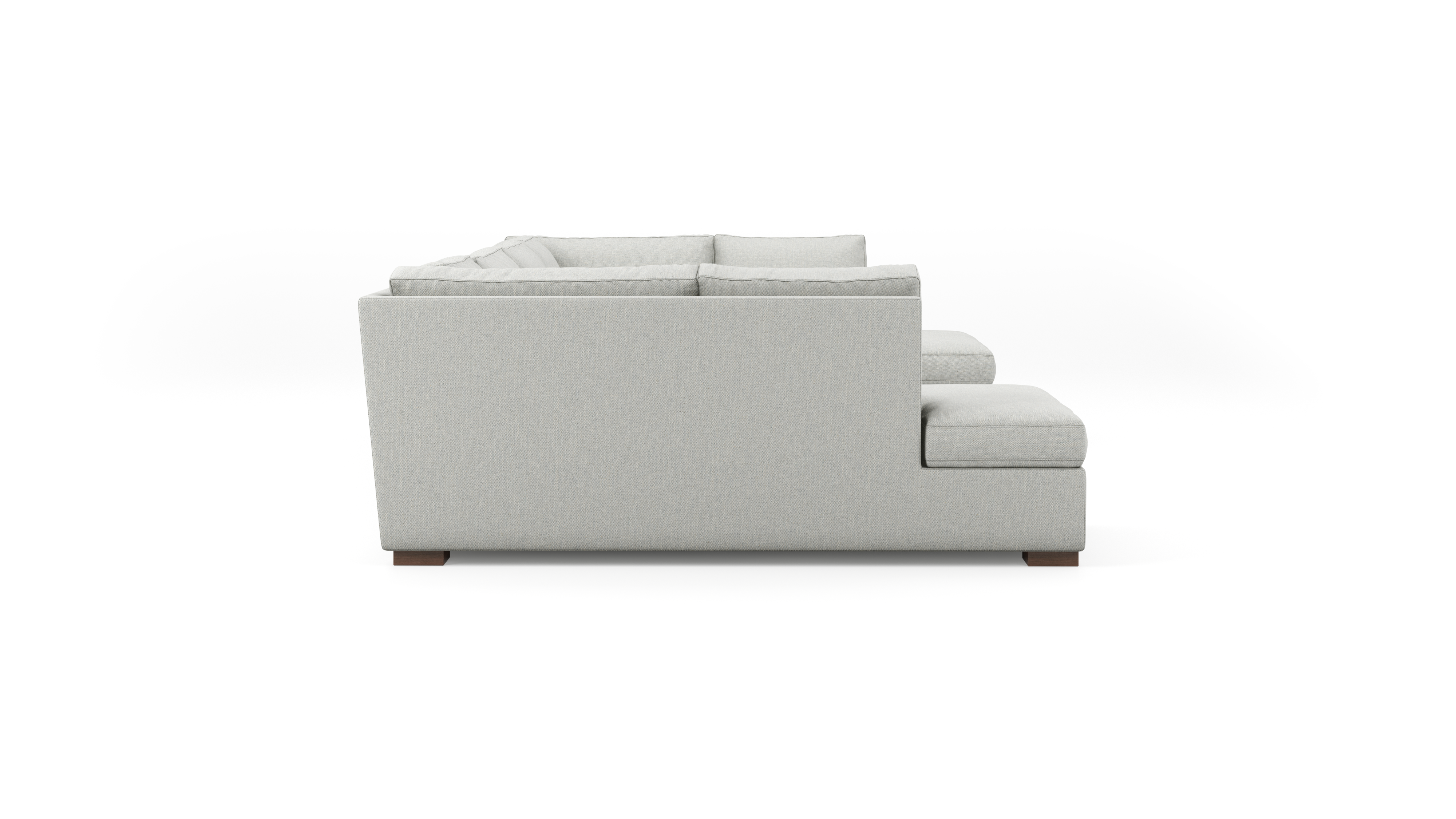 Comfortable U-Shaped Bumper Sectional Sofa for Living Room | Perfect for Family Gatherings & Movie Nights