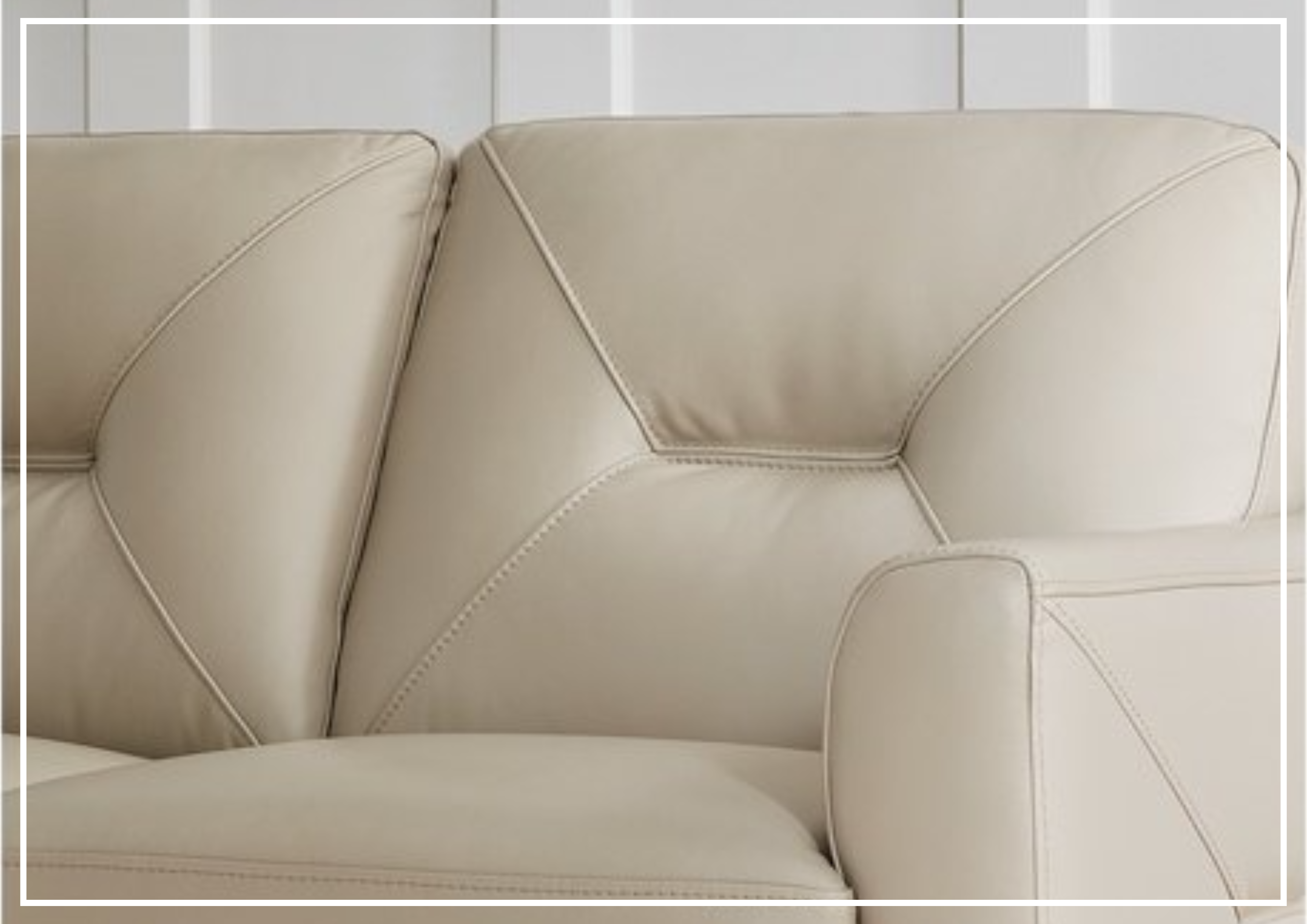 Hydeline Mavis Genuine Top Grain Leather Loveseat Sofa with Tapered Wooden Legs - Perfect for Living Room, Office Lounge & Small Spaces