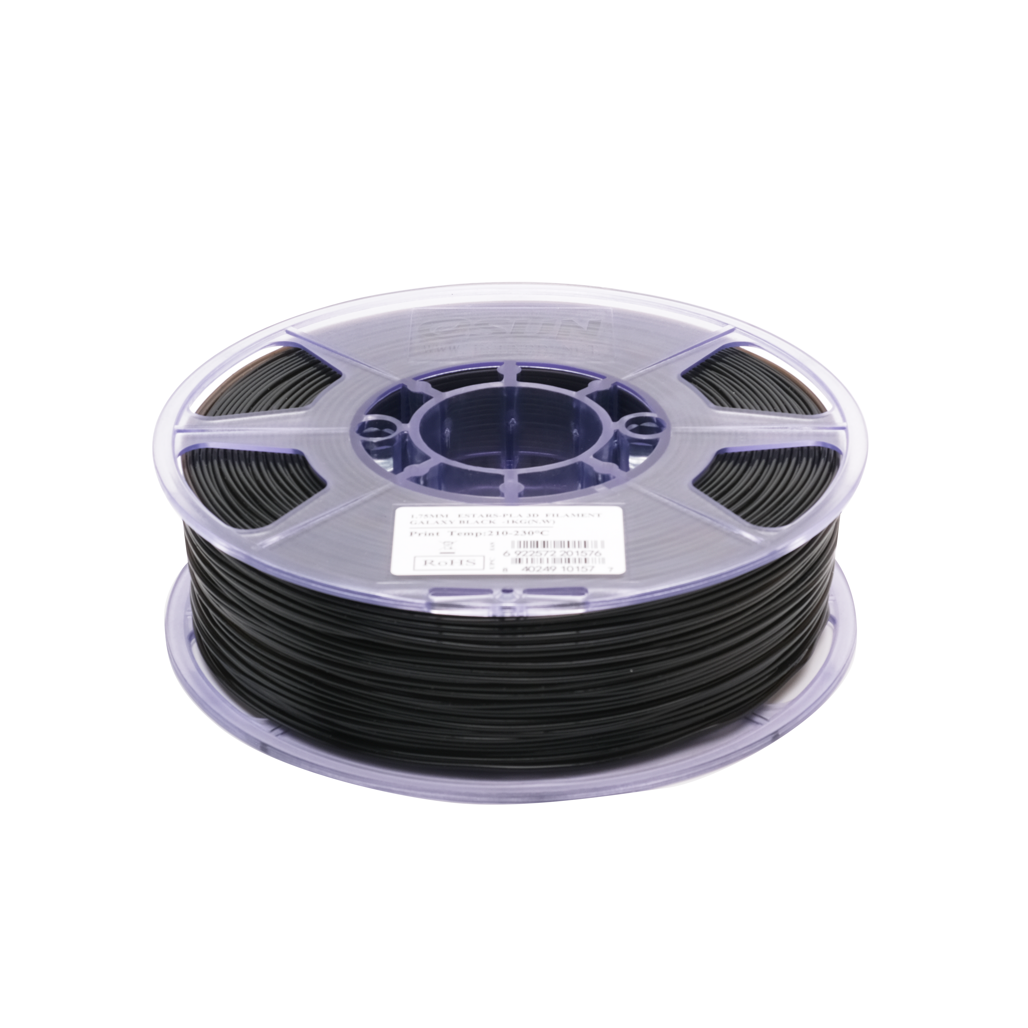 eSun eStars Galaxy Black PLA Filament 1.75mm 1kg Spool - Premium 3D Printing Filament for Smooth Prints | Perfect for Cosplay Props, DIY Models & Home Decor Projects
