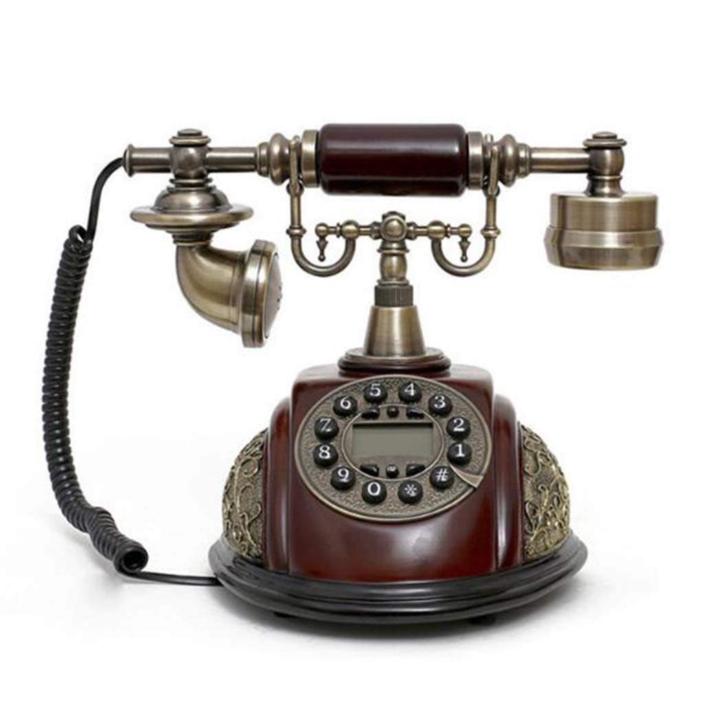 Vintage Retro Antique Rotary Phone - Classic Wired Corded Landline Telephone for Home & Office Decor - Perfect Desk Ornament for Vintage Lovers & Collectors