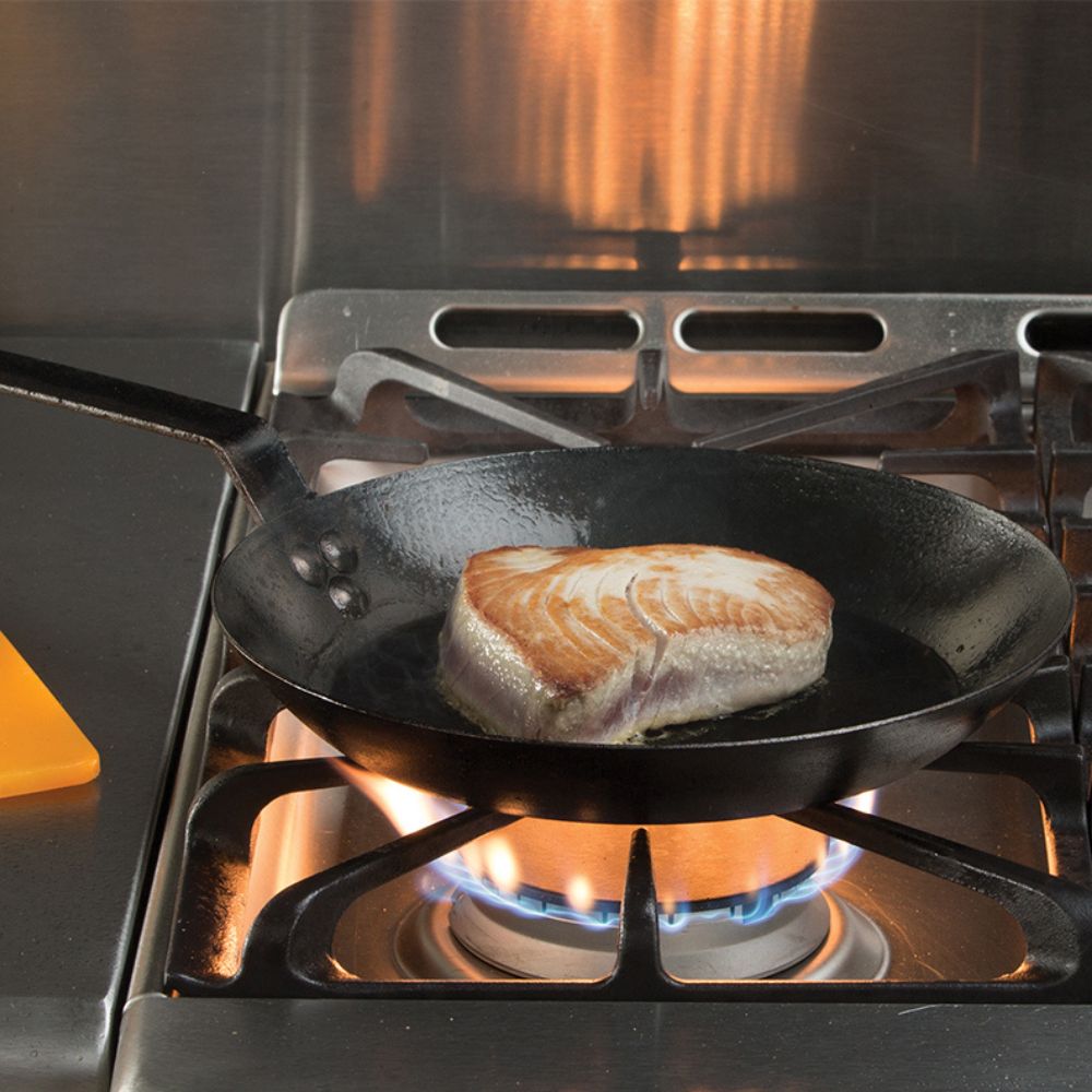 Premium 25cm Carbon Steel Skillet - Professional Grade Frying Pan for Searing, Sautéing & Stir-Frying - Perfect for Home Chefs & Restaurant Use