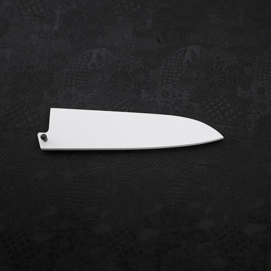 Premium White Ishime Saya Sheath for 135mm Western Petty Knife with Pin - Perfect for Kitchen, Camping & Outdoor Cooking
