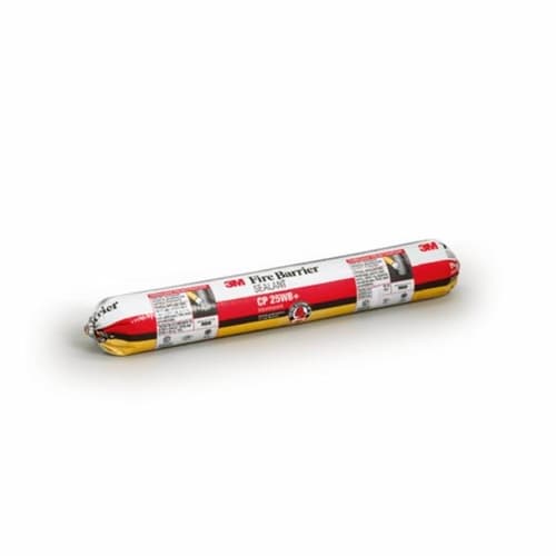 3M Fire Protection CP25WB Plus 20 oz. Fireproof Sealant Caulk - High Temperature Foil Pack for Fire Barriers, Gaps & Joints - Ideal for HVAC, Pipes, Electrical Penetrations & Building Safety