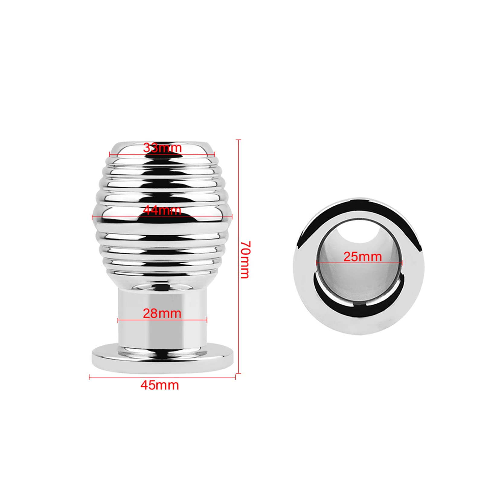 Premium Hollow Metal Anal Plug for Enema & Dilation - Stainless Steel Adult Sex Toy for Anal Training, Vaginal Play, and BDSM Exploration