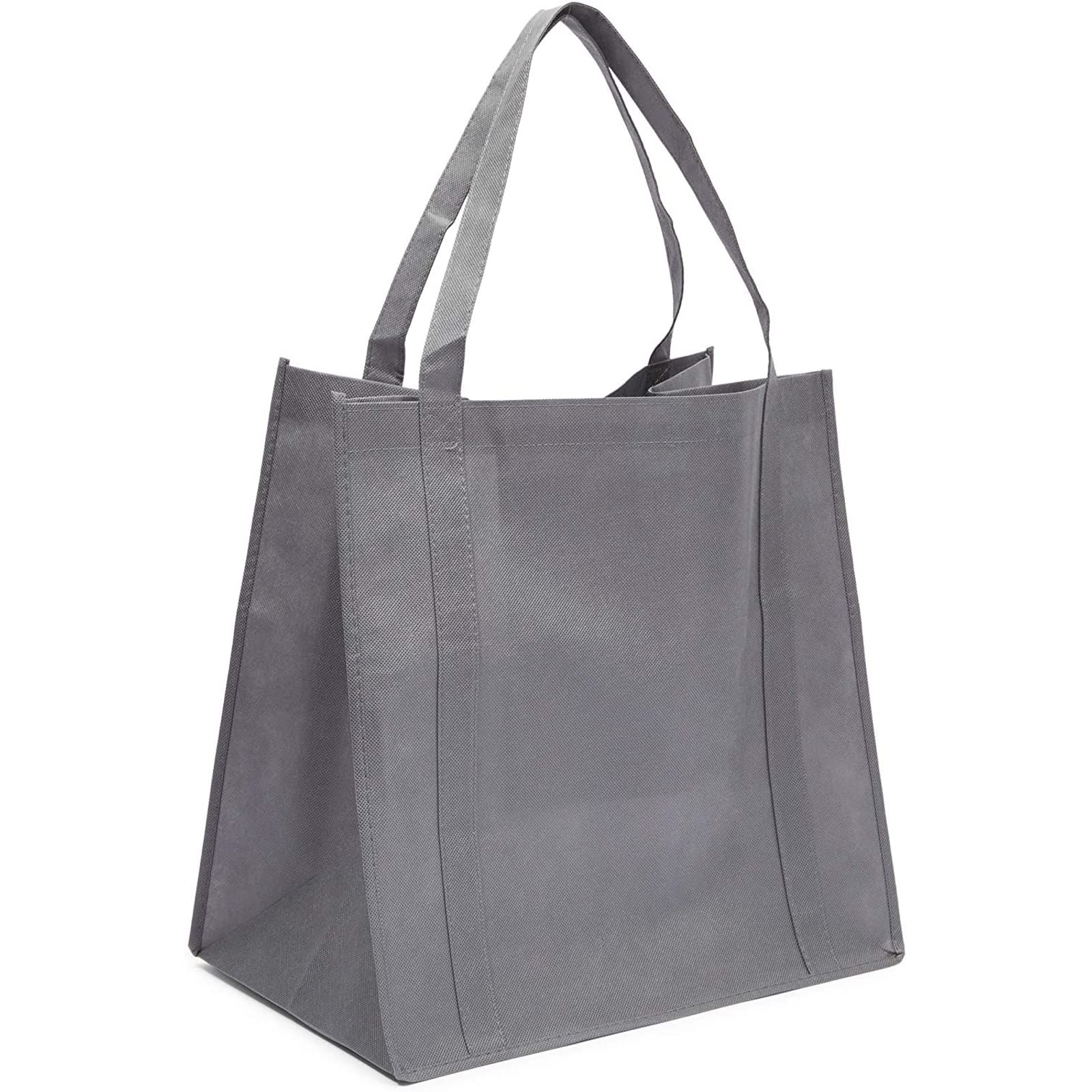 Okuna Outpost Reusable Non-Woven Grocery Tote Bags & Mesh Produce Shopping Bags Set - 15 Pieces in 5 Sizes (Small to Large) - Eco-Friendly Supermarket, Farmers Market & Bulk Shopping Bags for Fruits, Vegetables & Groceries