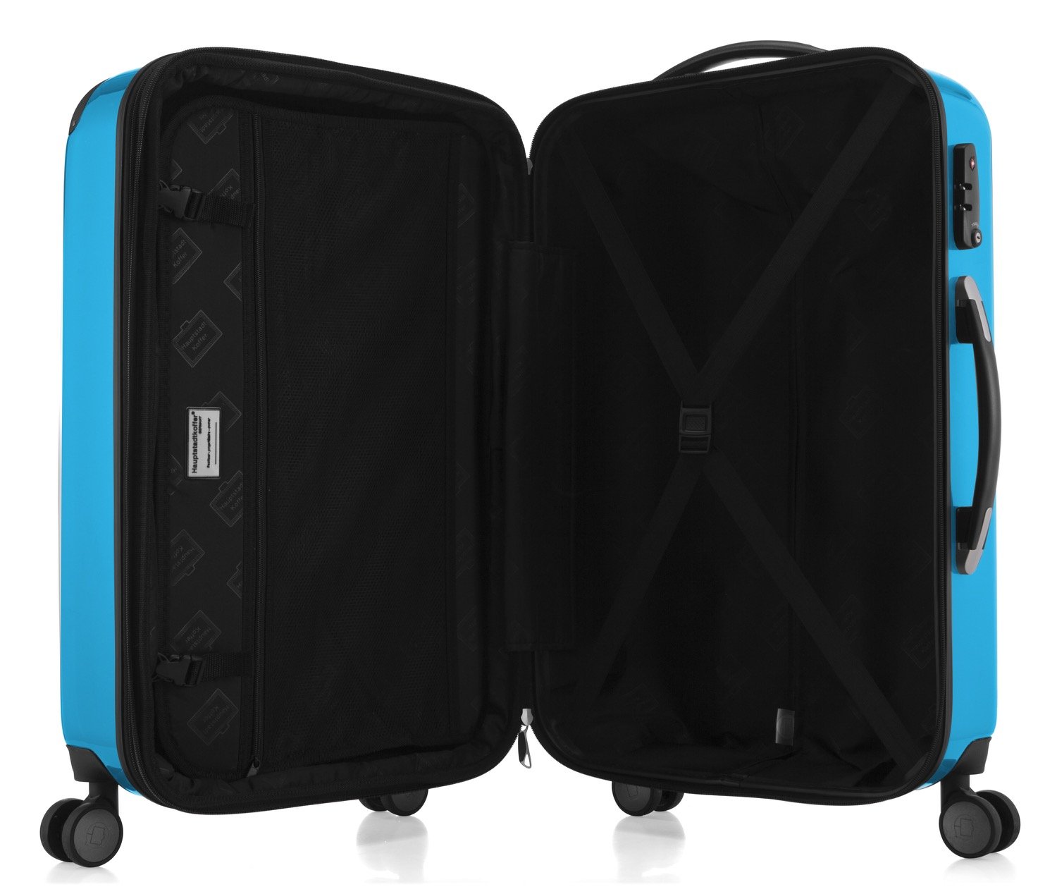 Premium Blue Hand Luggage Carry-On Suitcase - Lightweight Durable Cabin Bag for Air Travel, Business Trips & Weekend Getaways