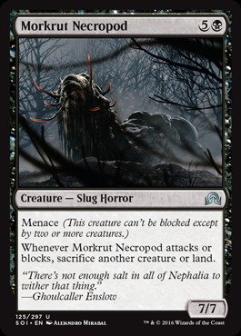 Magic The Gathering Morkrut Necropod (125/297) - Shadows Over Innistrad MTG Card - Collectible Trading Card Game for Deck Building & Strategy Battles - Perfect for MTG Players and Collectors