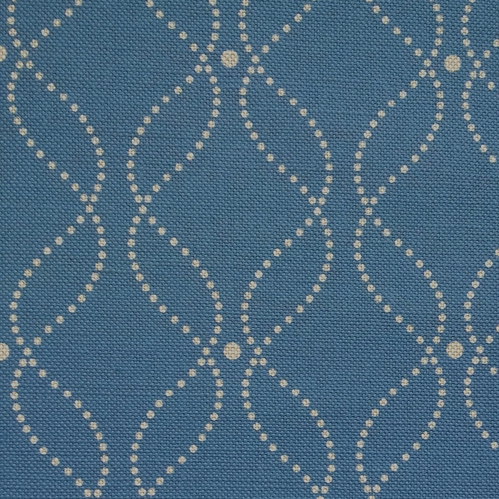 Mollie Fabric Natural On Denim - Premium Cotton Fabric for DIY Sewing, Upholstery & Home Decor Projects