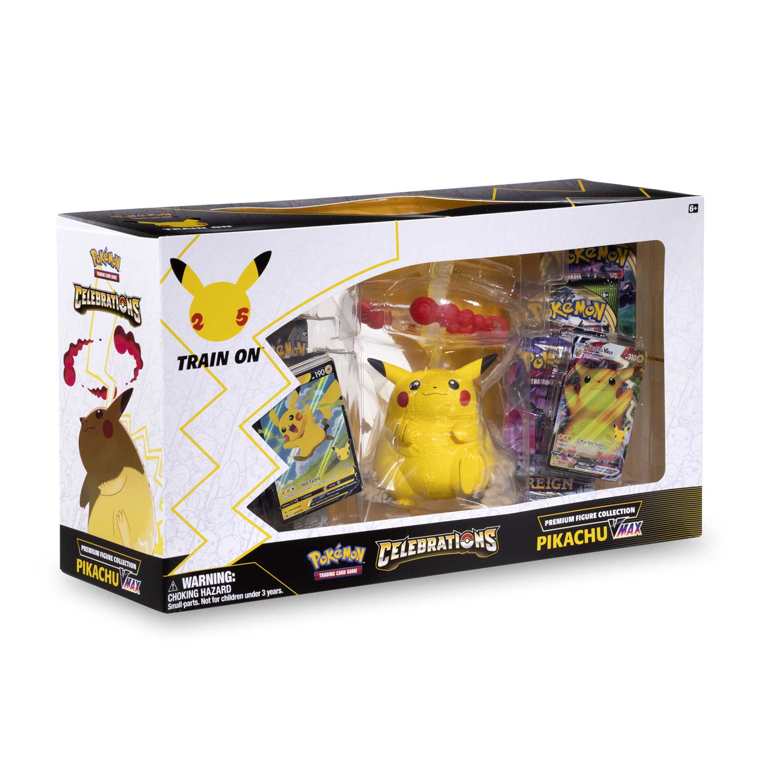 Pokemon Celebrations Pikachu VMAX Figure Box - Limited Edition Collectible Toy for Pokemon Fans - Perfect for Display, Gifts & Game Room Decor