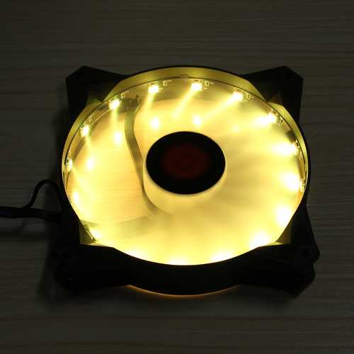 Coolmoon 120mm RGB LED Computer Cooling Fan with Adjustable Speed - High Performance PC Case Fan for Gaming Rigs, Workstations & PC Builds - Perfect for Cooling CPU, GPU & PC Components
