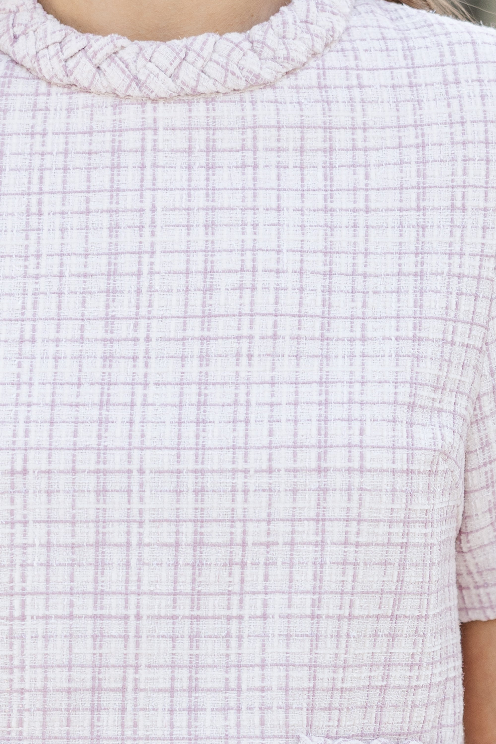 Elegant Blush Pink Tweed Dress for Women - Perfect for Dates, Parties & Special Occasions