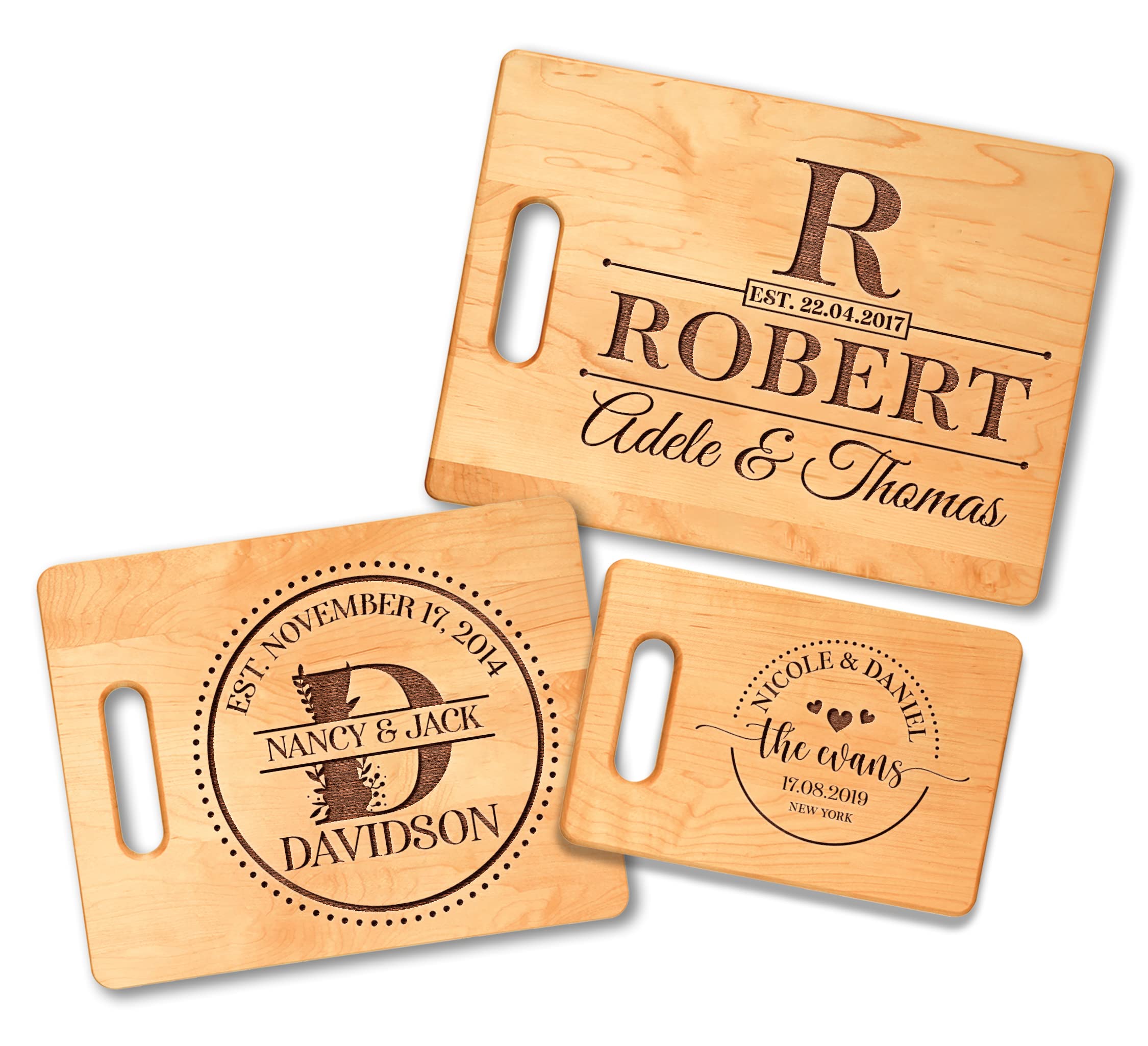 Custom Mr & Mrs Bamboo Cutting Board - Personalized Wedding Gift for Couples, Housewarming Present - Perfect for Anniversary, Bridal Shower & Kitchen Decor