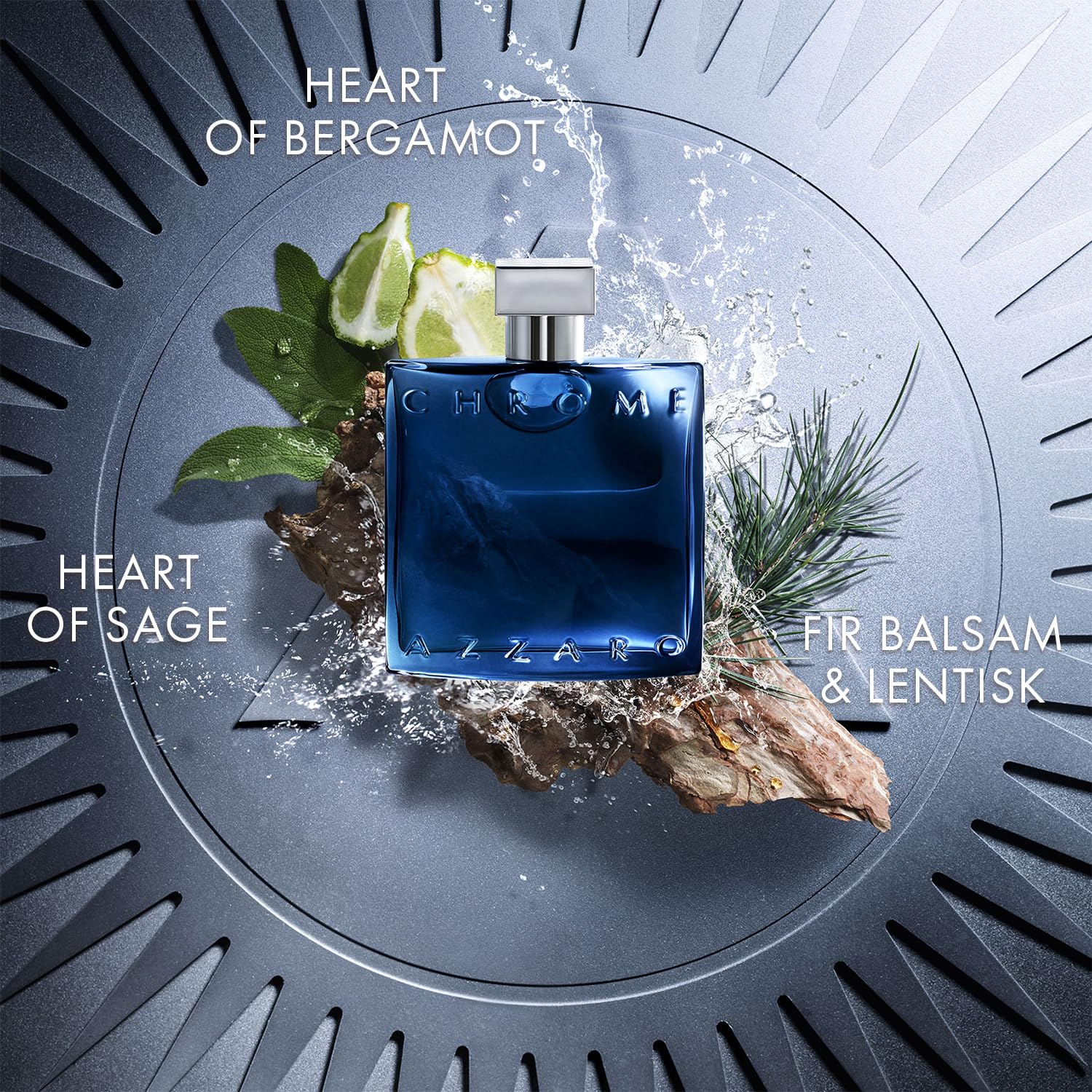 Azzaro Chrome Men's Cologne - Fresh Aromatic Fougère Citrus Perfume with Bergamot Notes | Long-Lasting Day & Night Wear | Luxury Masculine Fragrance for Work, Date & Special Occasions