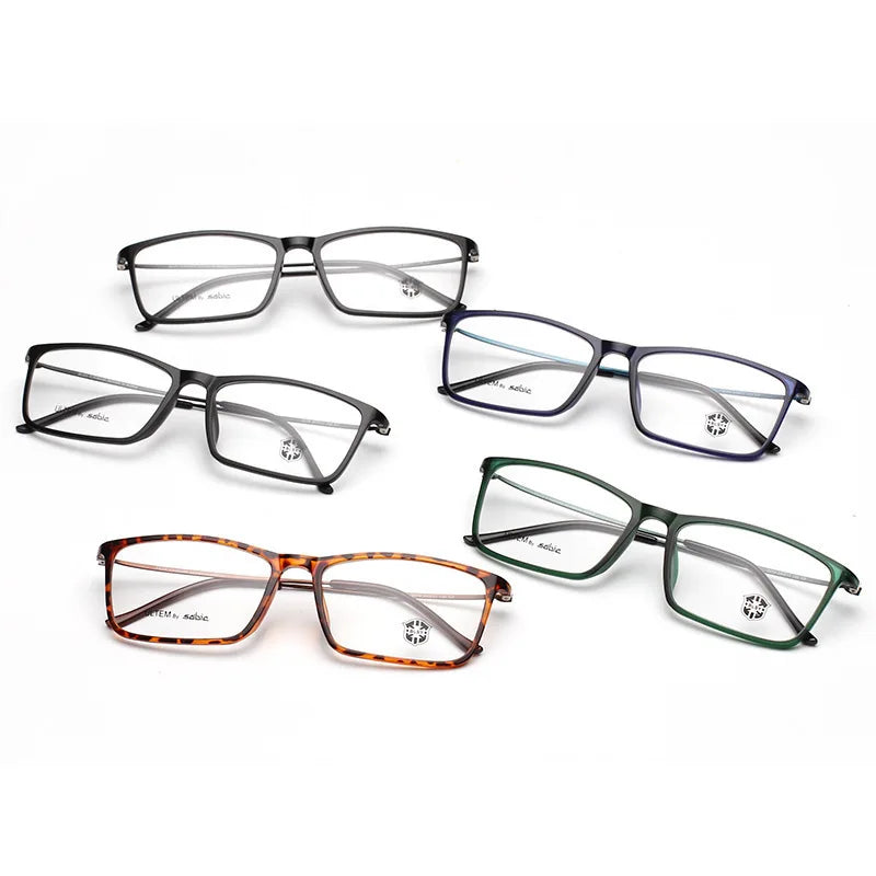 Brightzone Women's Full Rim Square Ultem Titanium Eyeglasses - Lightweight & Durable Frame for Work, Reading & Everyday Use - Style 71368