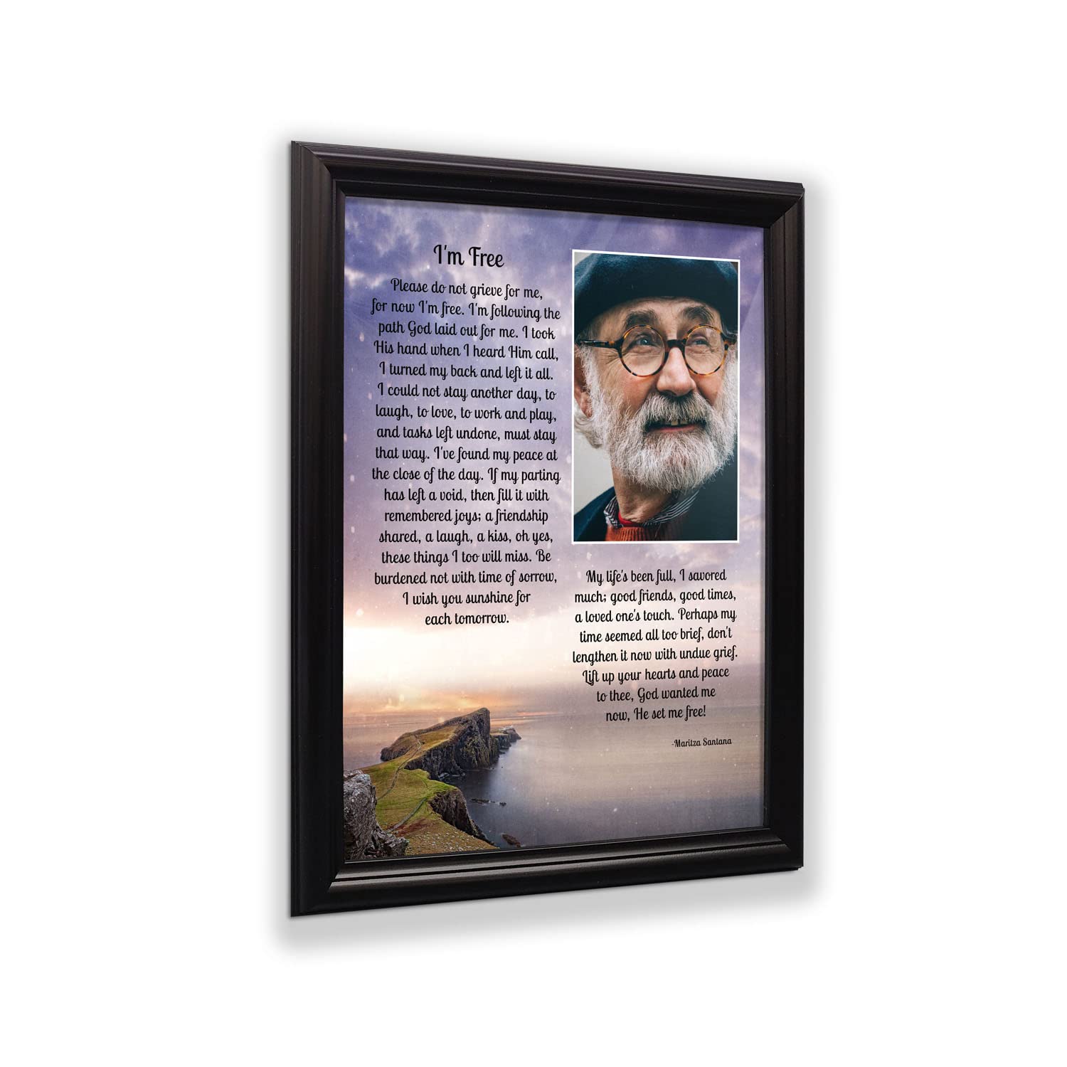 Memorial Picture Frame for Mom - Sympathy Bereavement Gift - Home Décor
