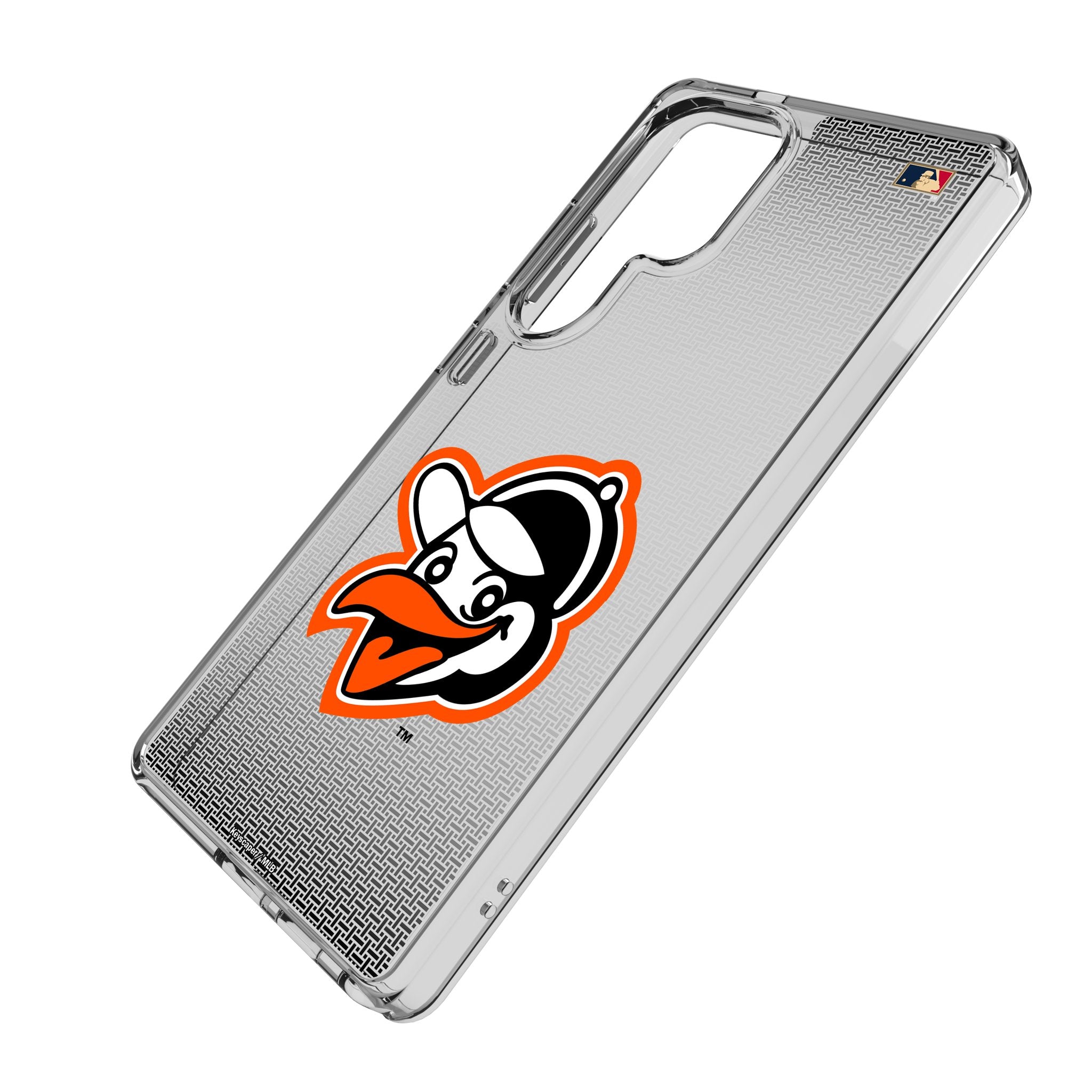 Baltimore Orioles 1955 Cooperstown Collection Linen Clear Phone Case for Samsung Galaxy - Durable Protective Cover for Baseball Fans, Perfect for Game Day & Everyday Use