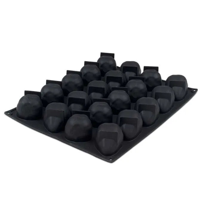 Pavoni 3D Silicone Mold - 20 Cavity Strawberry (Tuttifrutti Fragola) Shapes for Chocolate, Candy, Soap & Resin Crafts - Perfect for Baking, DIY & Home Decor
