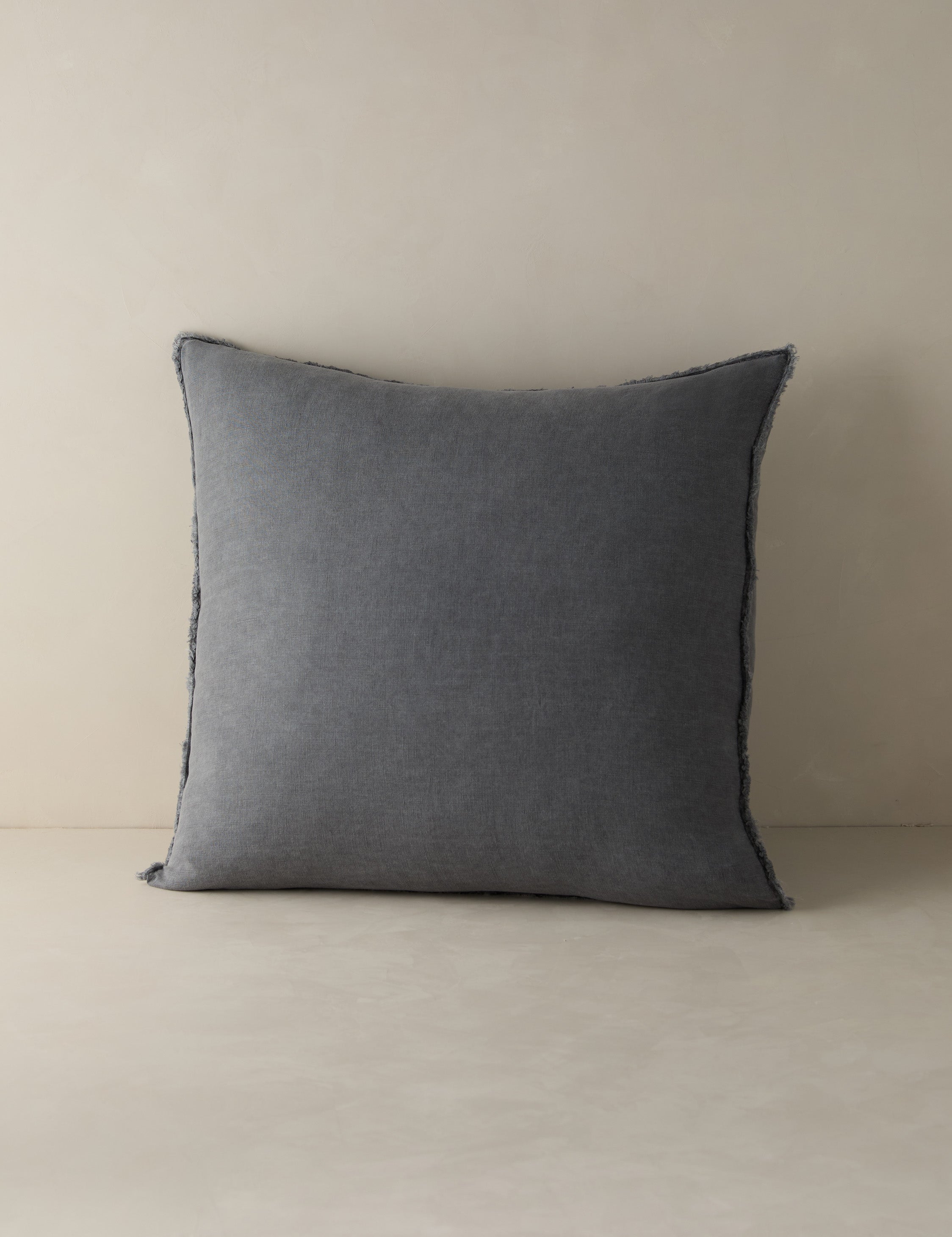 Pom Pom at Home Blair Stonewashed Linen Sham - Soft & Breathable Pillow Cover for Bedroom Decor | Perfect for Coastal, Farmhouse & Boho Style Homes