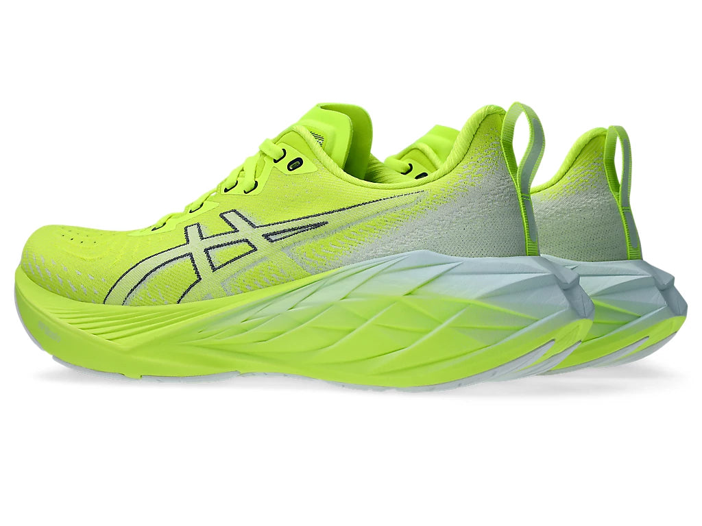ASICS Men's NOVABLAST 4 Running Shoes - Safety Yellow/Cool Grey | Lightweight Cushioned Sneakers for Jogging, Gym & Daily Wear