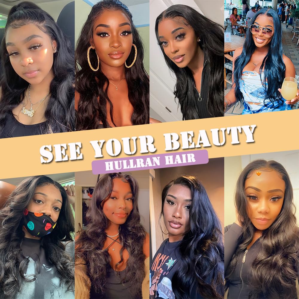 12A Brazilian Virgin Human Hair Bundles 22-28 Inch Body Wave Hair Extensions 400g Unprocessed 4-Piece Set for Quick Weave - Natural Black Wavy Hair for Styling, Volume & Length - Perfect for Daily Wear, Parties & Special Occasions