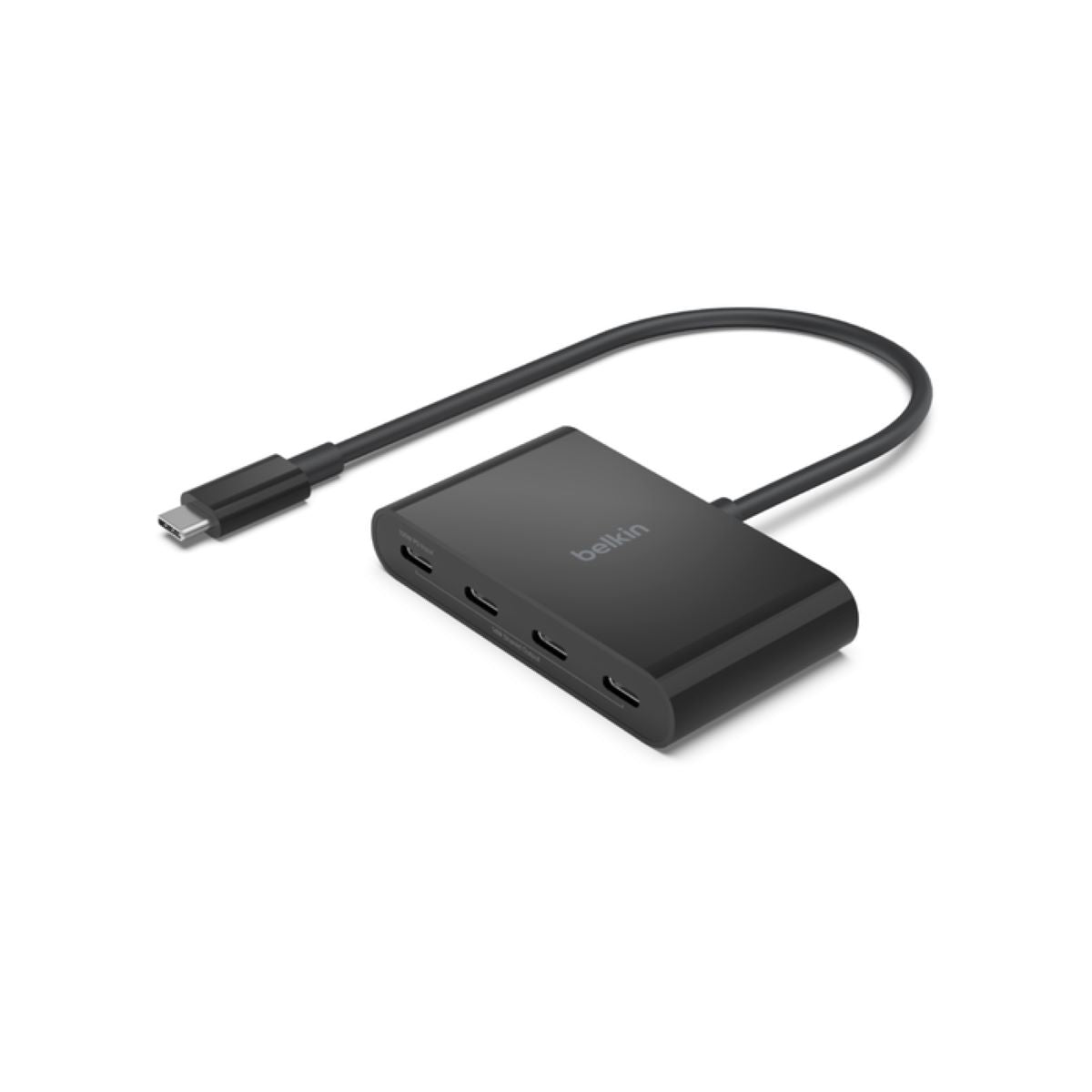 Belkin USB C Hub 4-Port USB C Adapter - High-Speed Data Transfer & Charging for MacBook, iPad Pro, Chromebook, and More (Perfect for Home Office, Travel, and Multi-Device Setup)